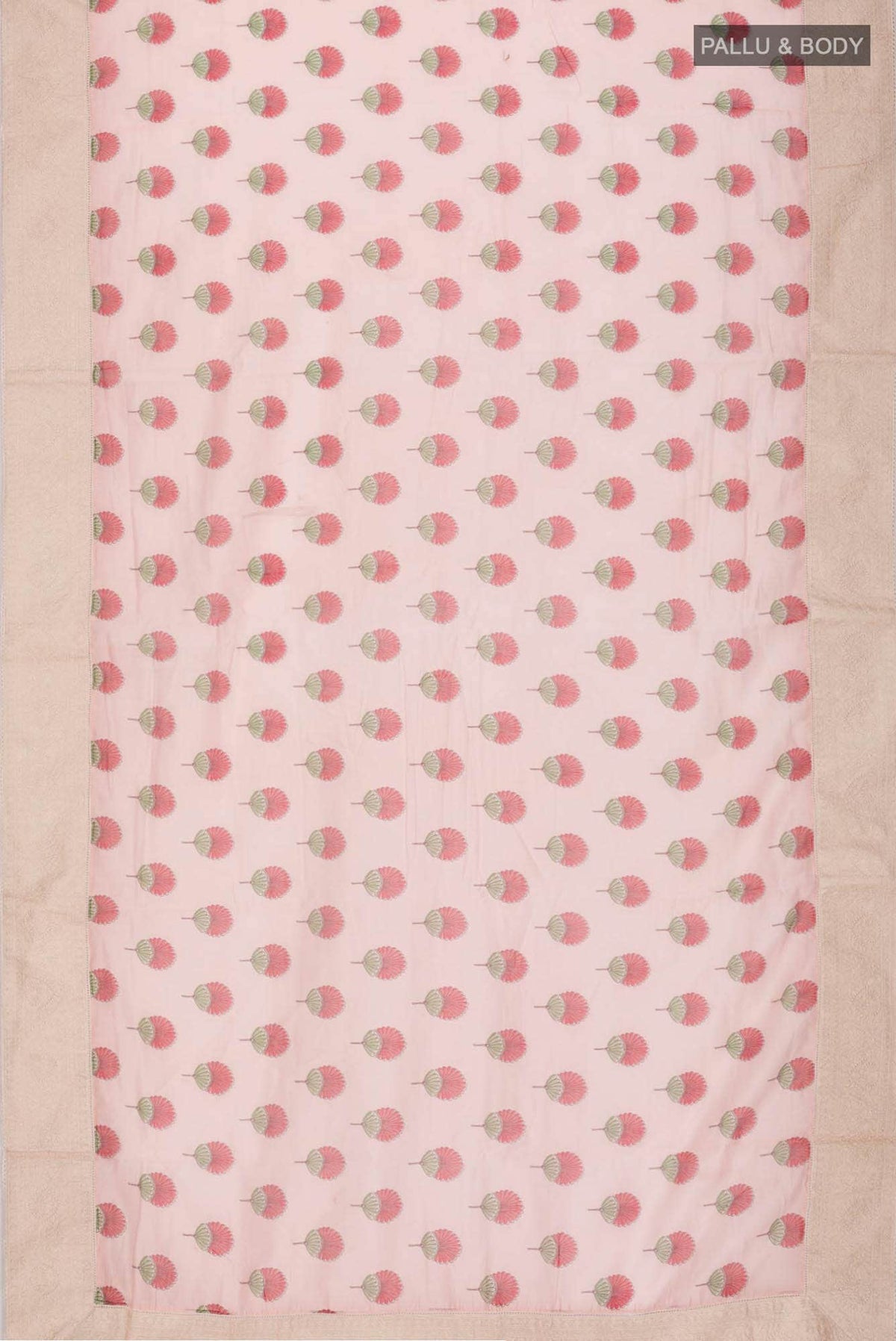 Peach Silk Cotton Saree
