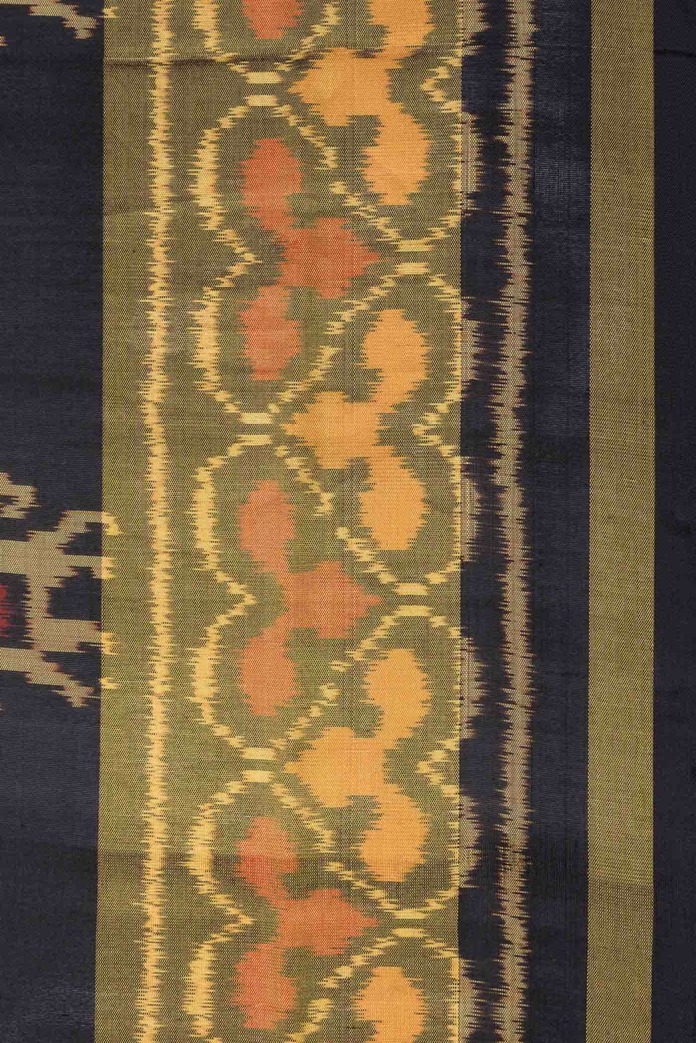 Black Rajkot Patola Silk Saree