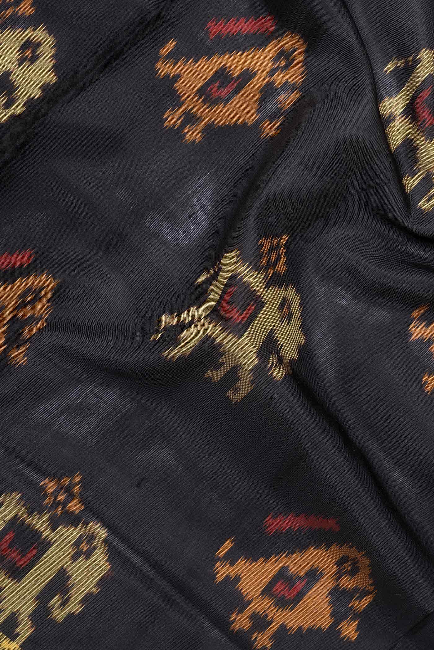 Black Rajkot Patola Silk Saree