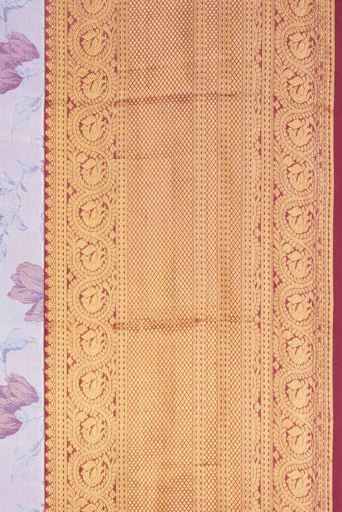 Lavender Kanchipuram Silk Saree