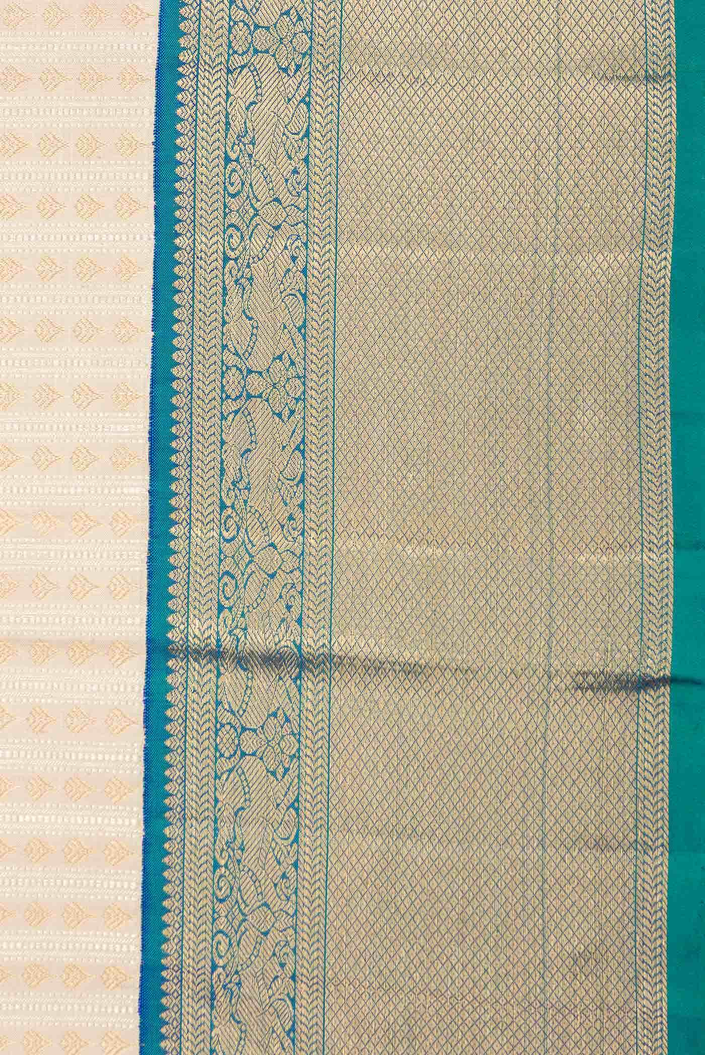 Sandal Dual Tone Kanchipuram Silk Saree