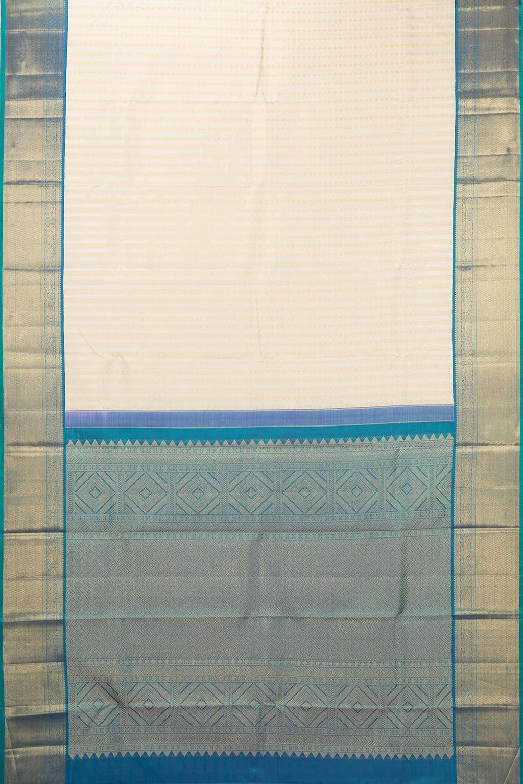 Sandal Dual Tone Kanchipuram Silk Saree