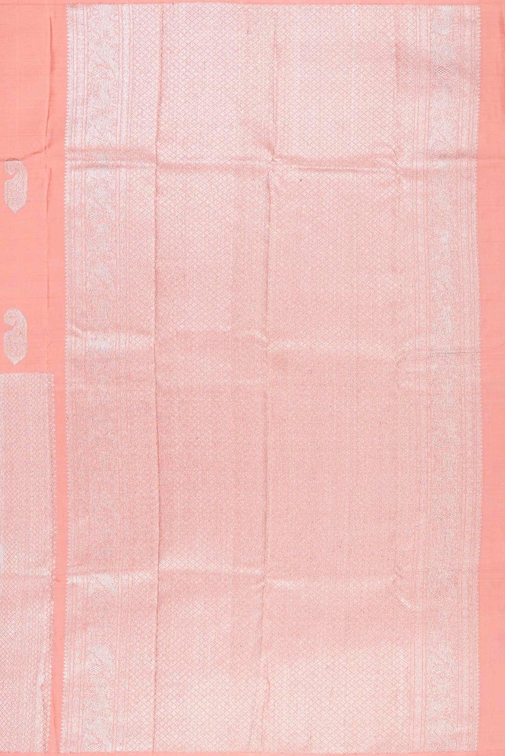 Peach Dual Tone Kanchipuram Silk Saree