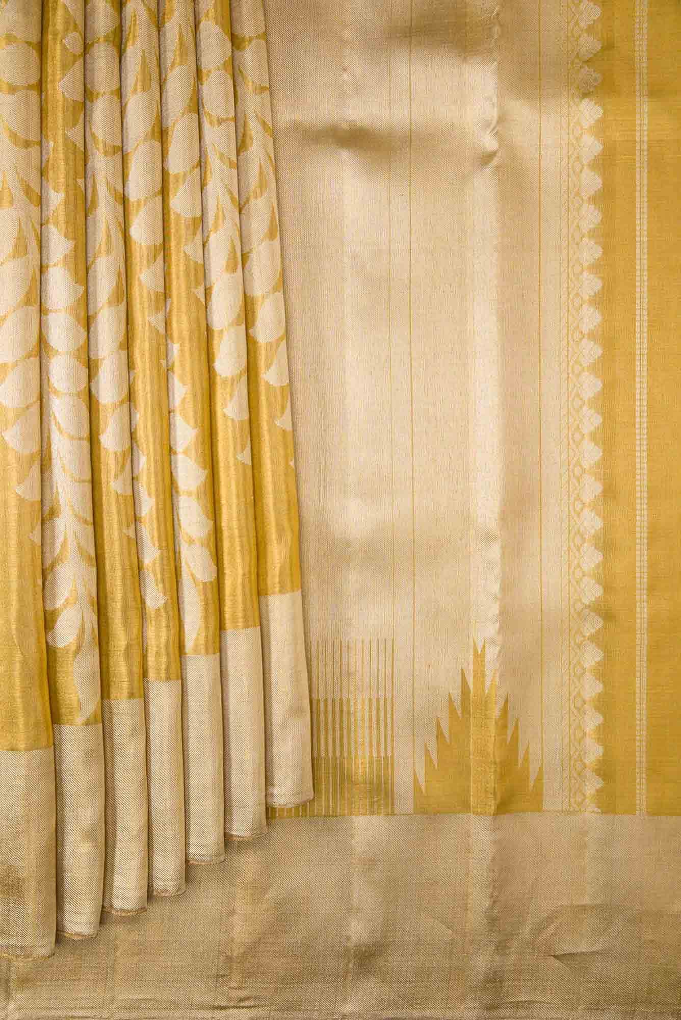Gold Kanchipuram Tissue Silk Saree