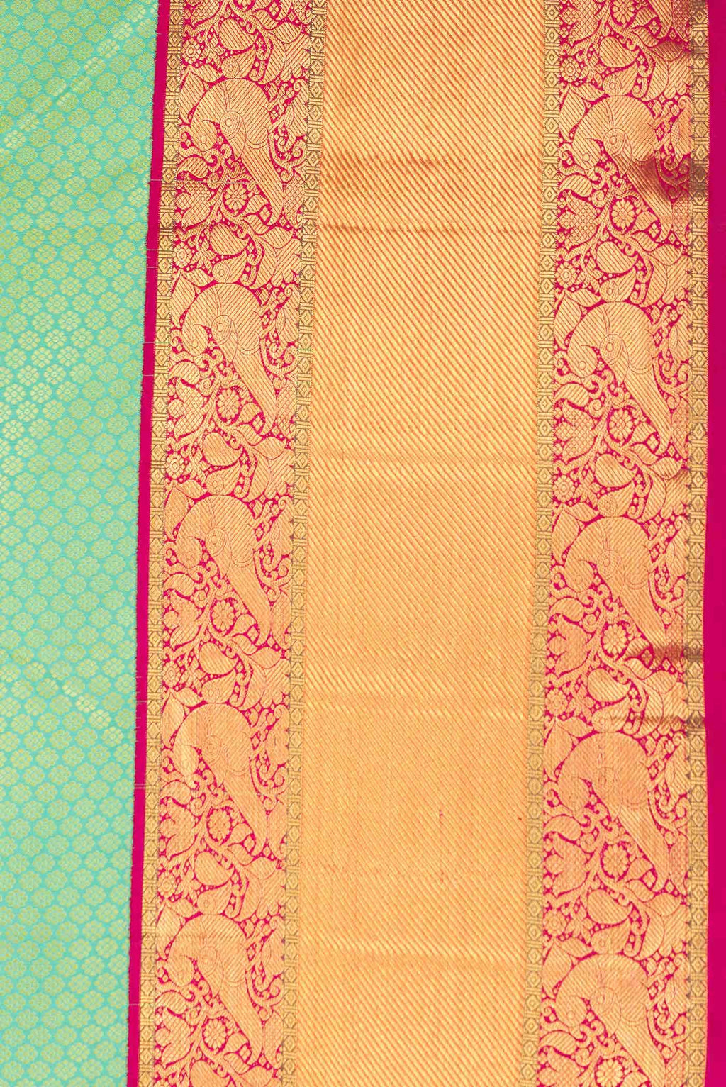 Light Green Dual Tone Kanchipuram Silk Saree