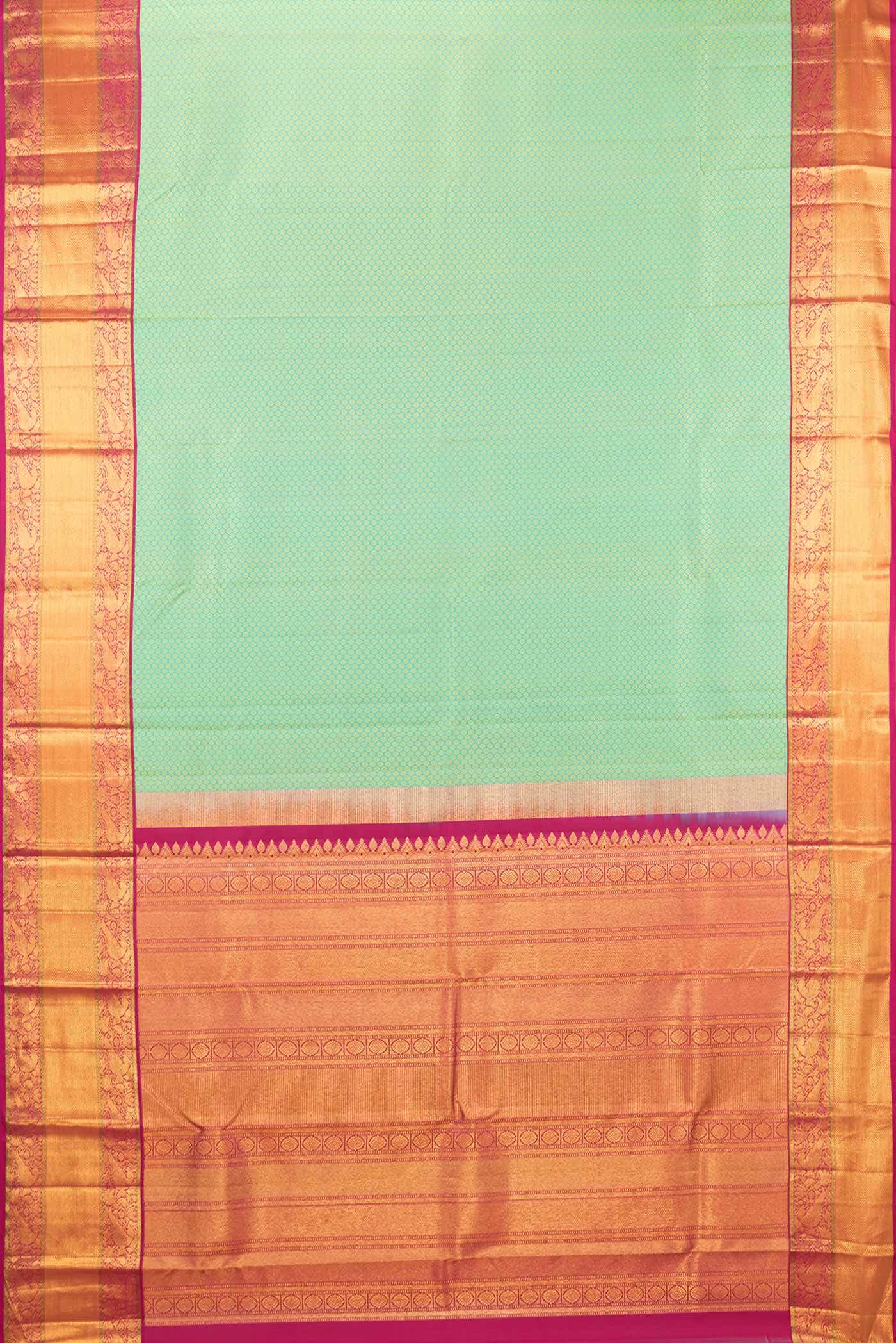 Light Green Dual Tone Kanchipuram Silk Saree