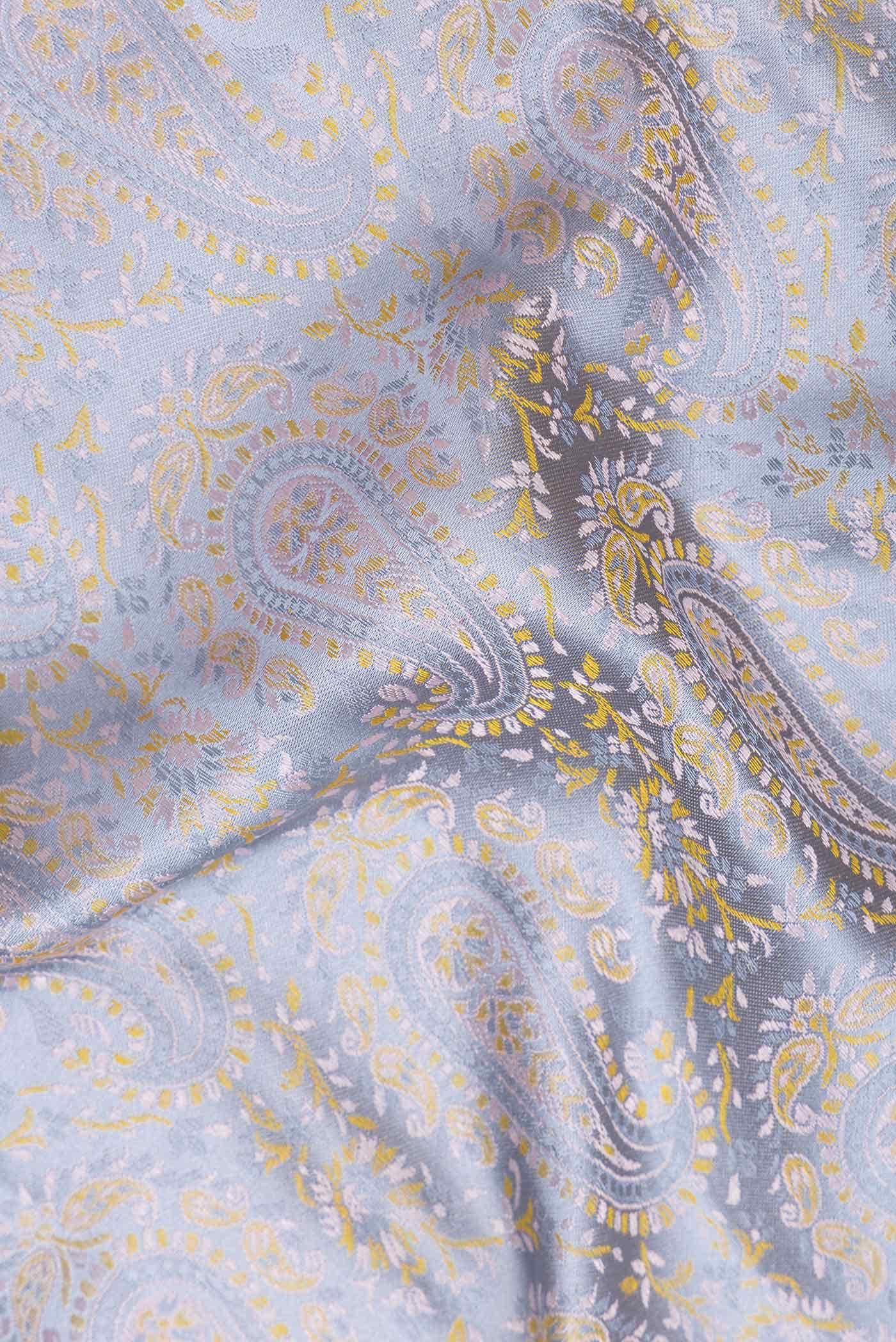 Light Blue Dual Tone Kanchipuram Silk Saree