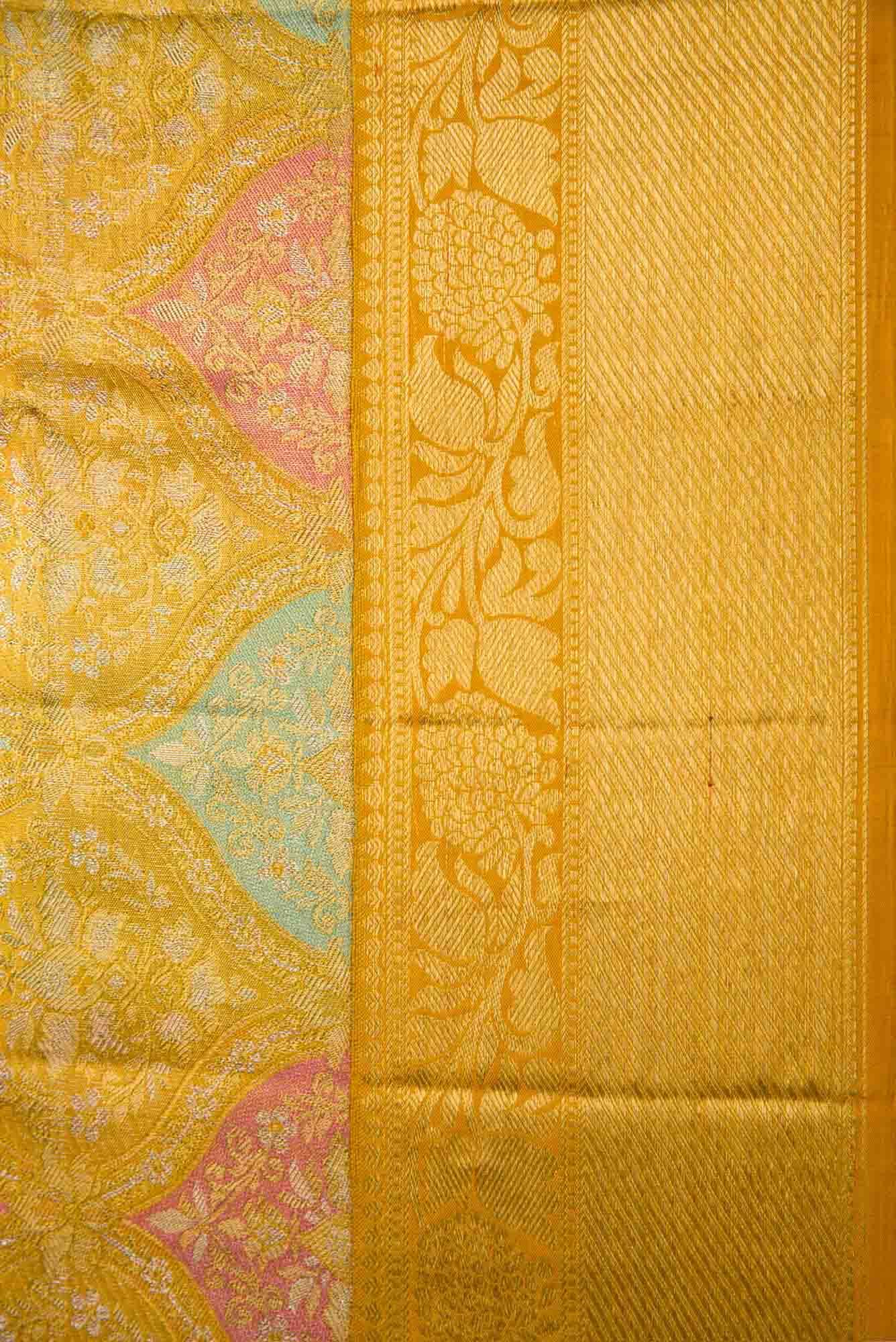 Gold Kanchipuram Tissue Silk Saree