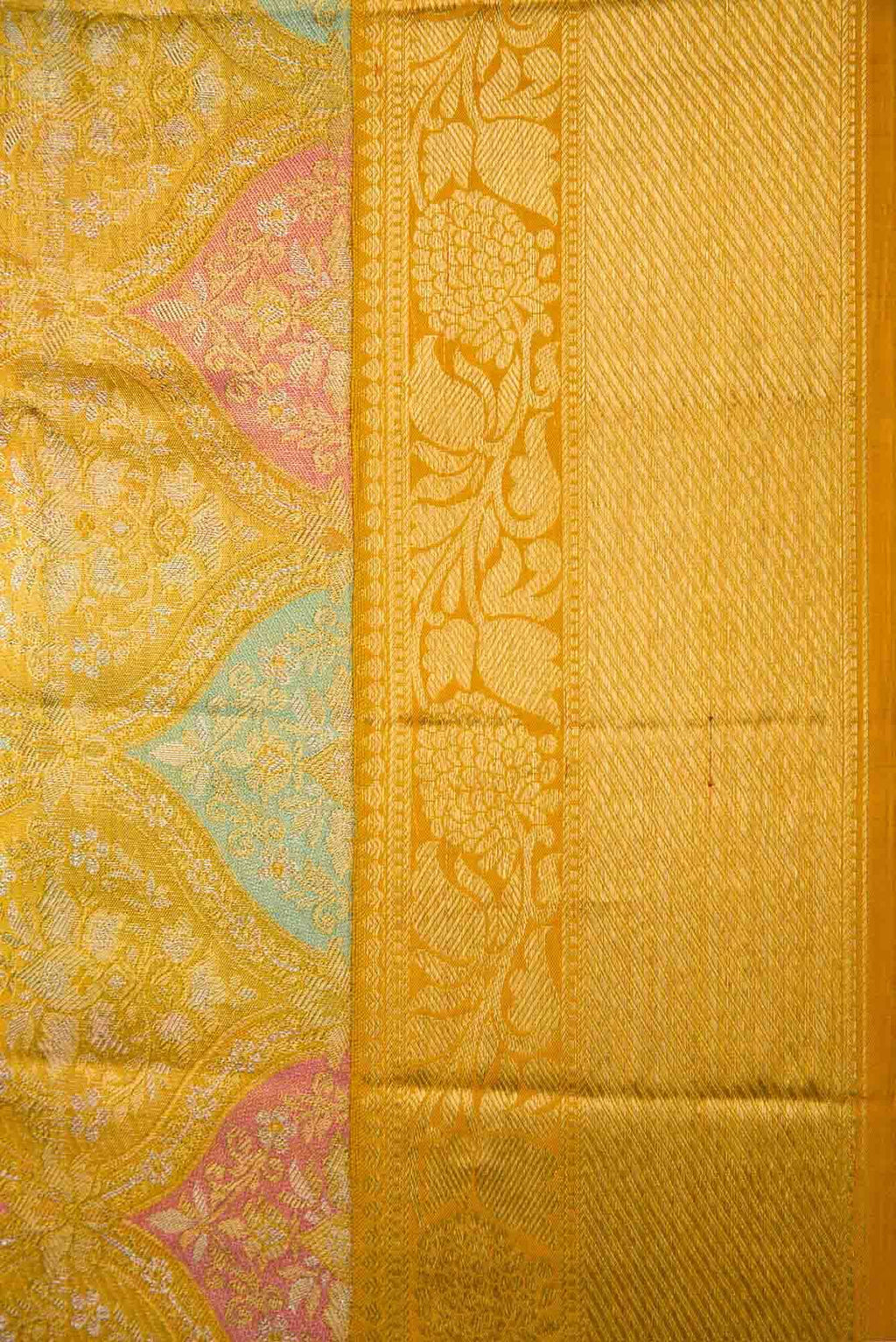 Gold Kanchipuram Tissue Silk Saree