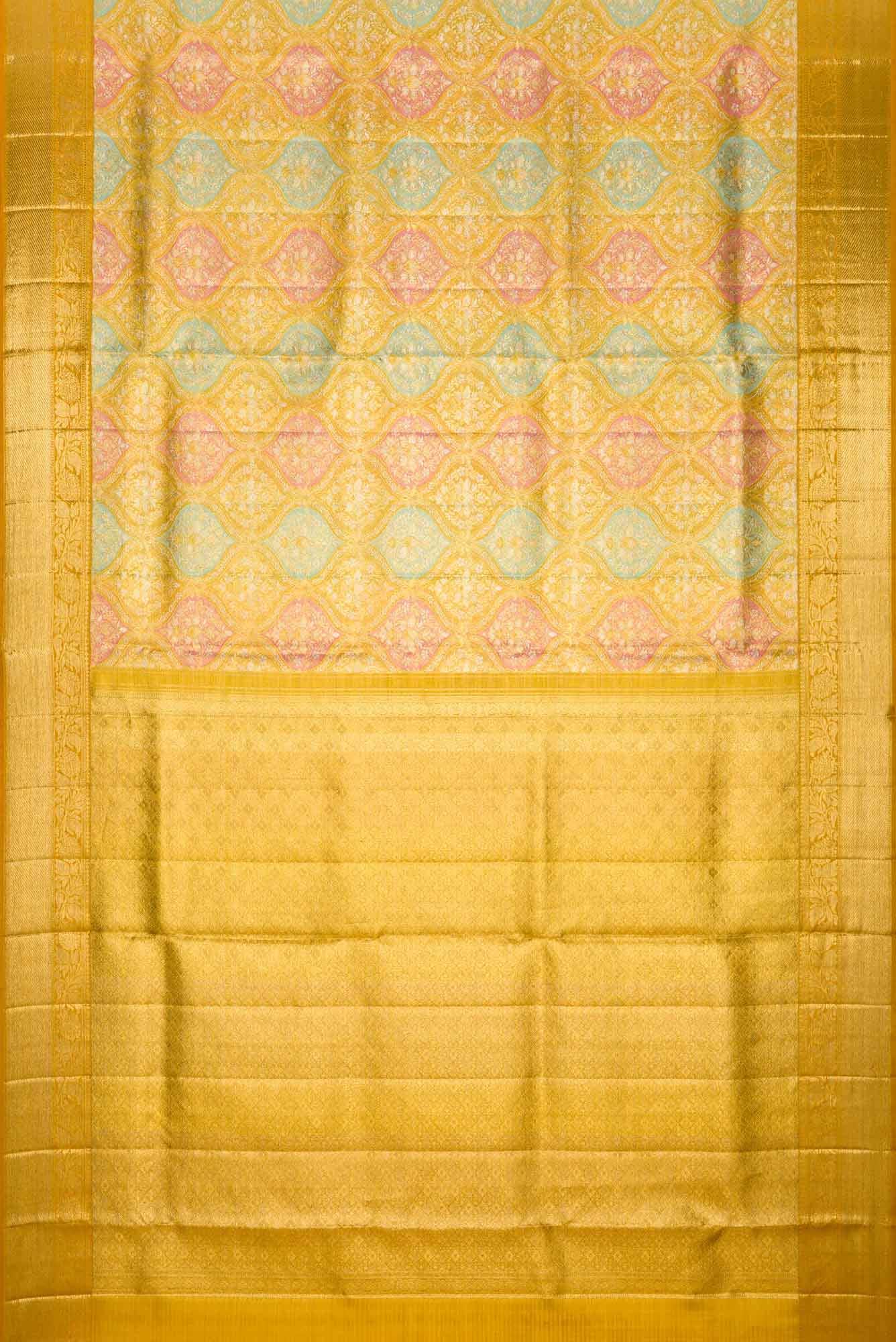 Gold Kanchipuram Tissue Silk Saree