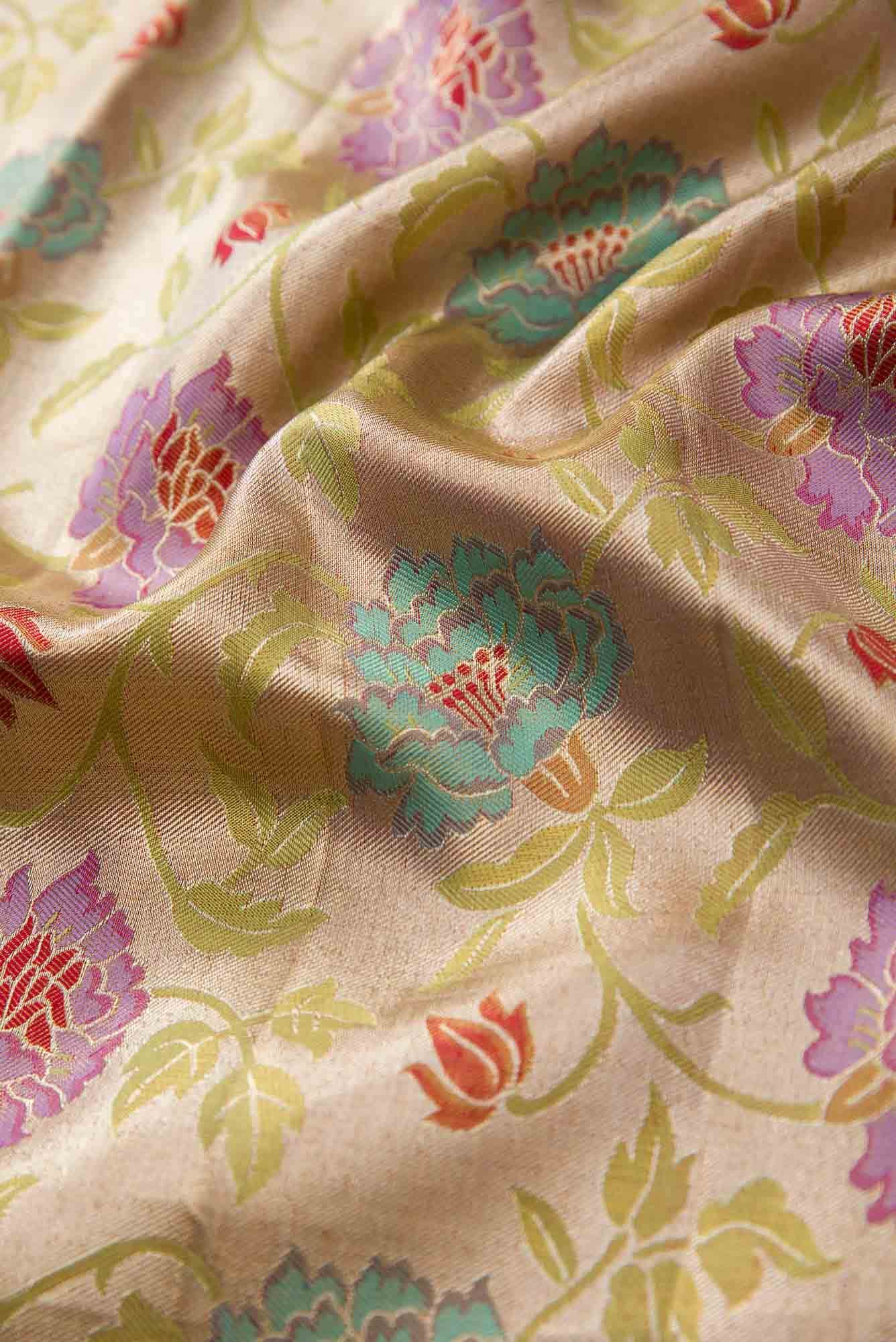 Gold Kanchipuram Tissue Silk Saree