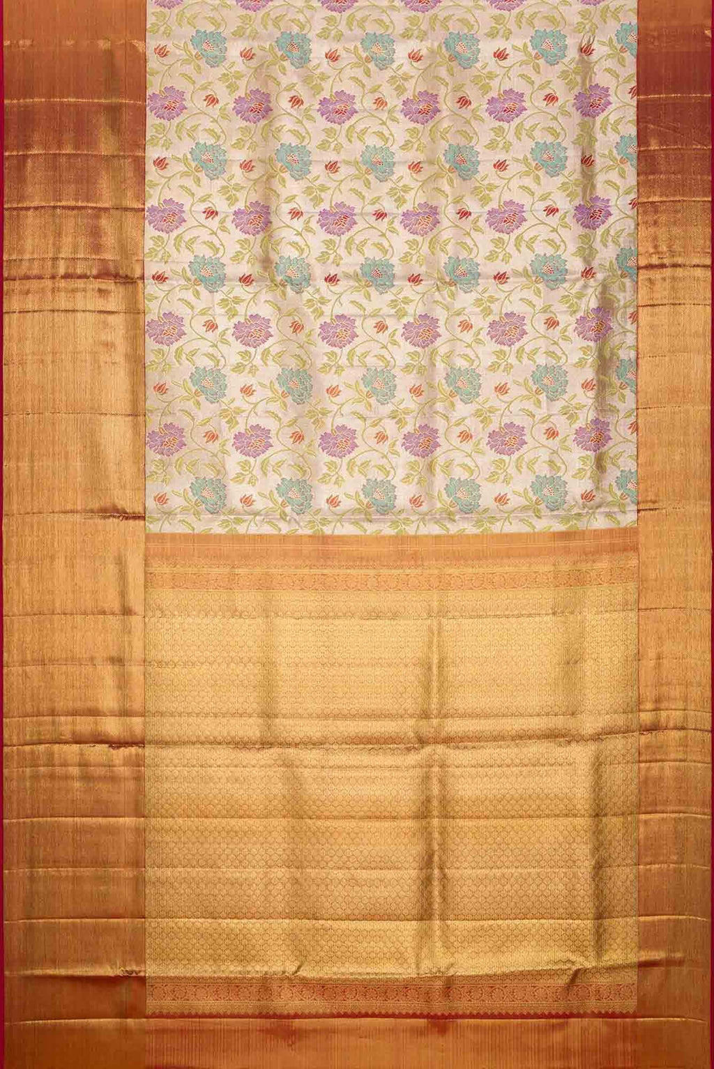 Gold Kanchipuram Tissue Silk Saree