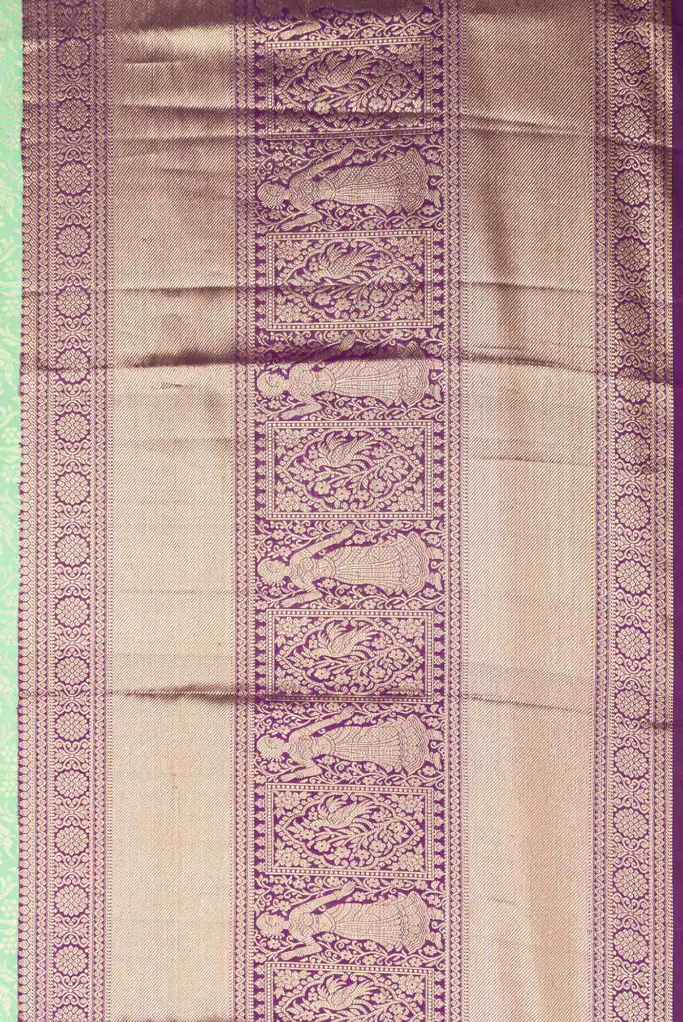 Green Dual Tone Kanchipuram Silk Saree