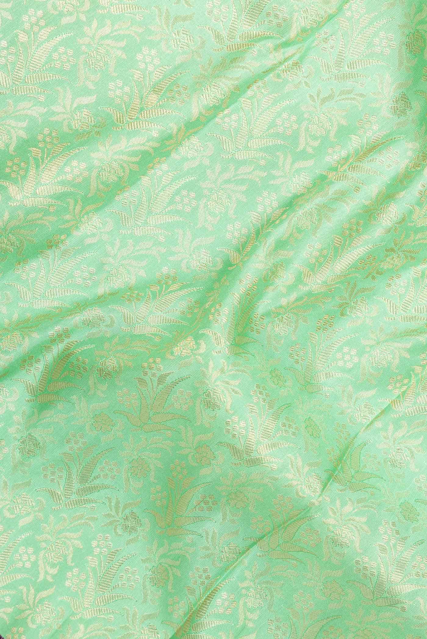 Green Dual Tone Kanchipuram Silk Saree