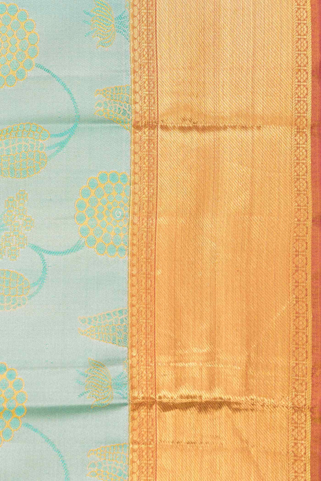 Light Green Dual Tone Kanchipuram Silk Saree
