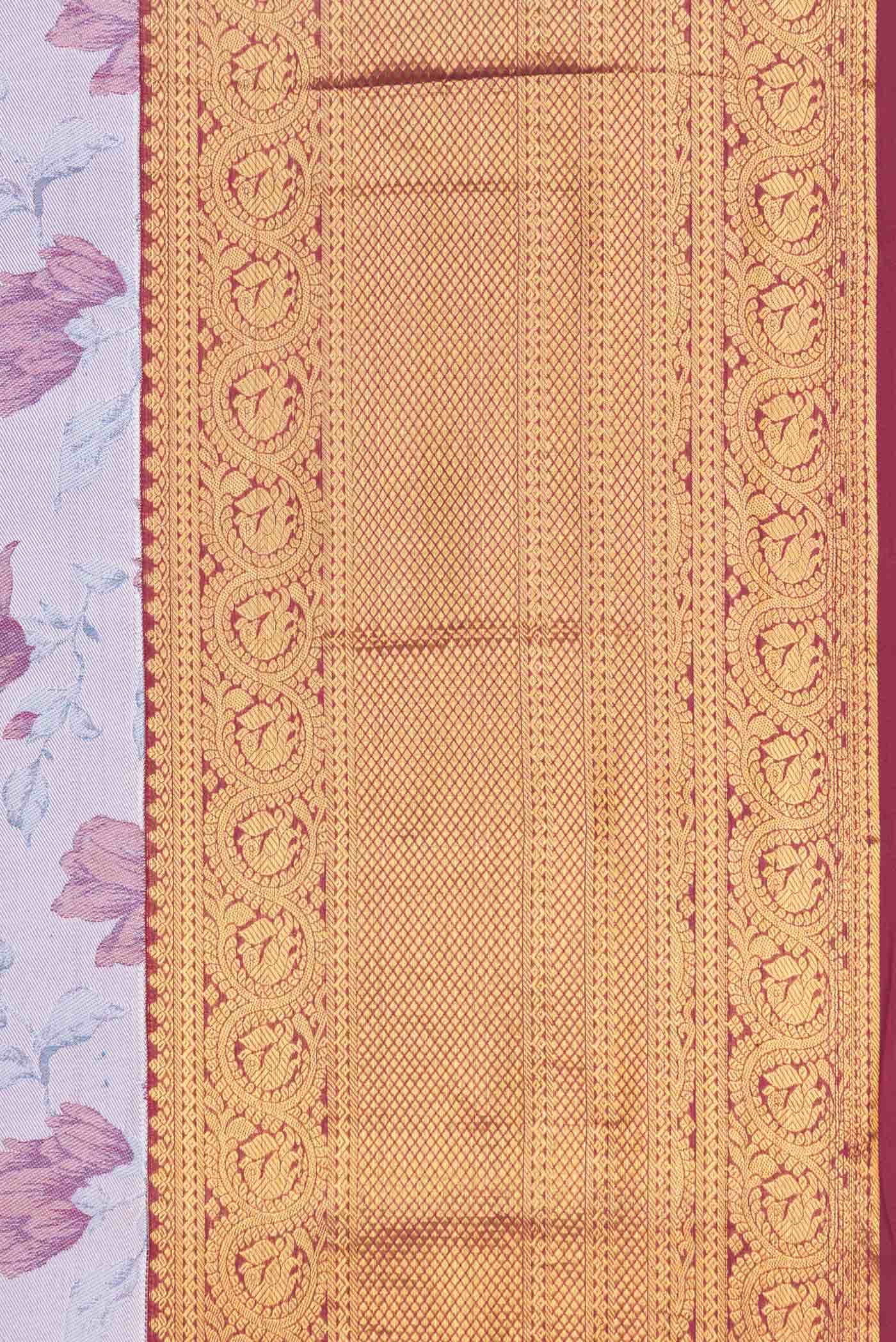 Lavender Kanchipuram Silk Saree