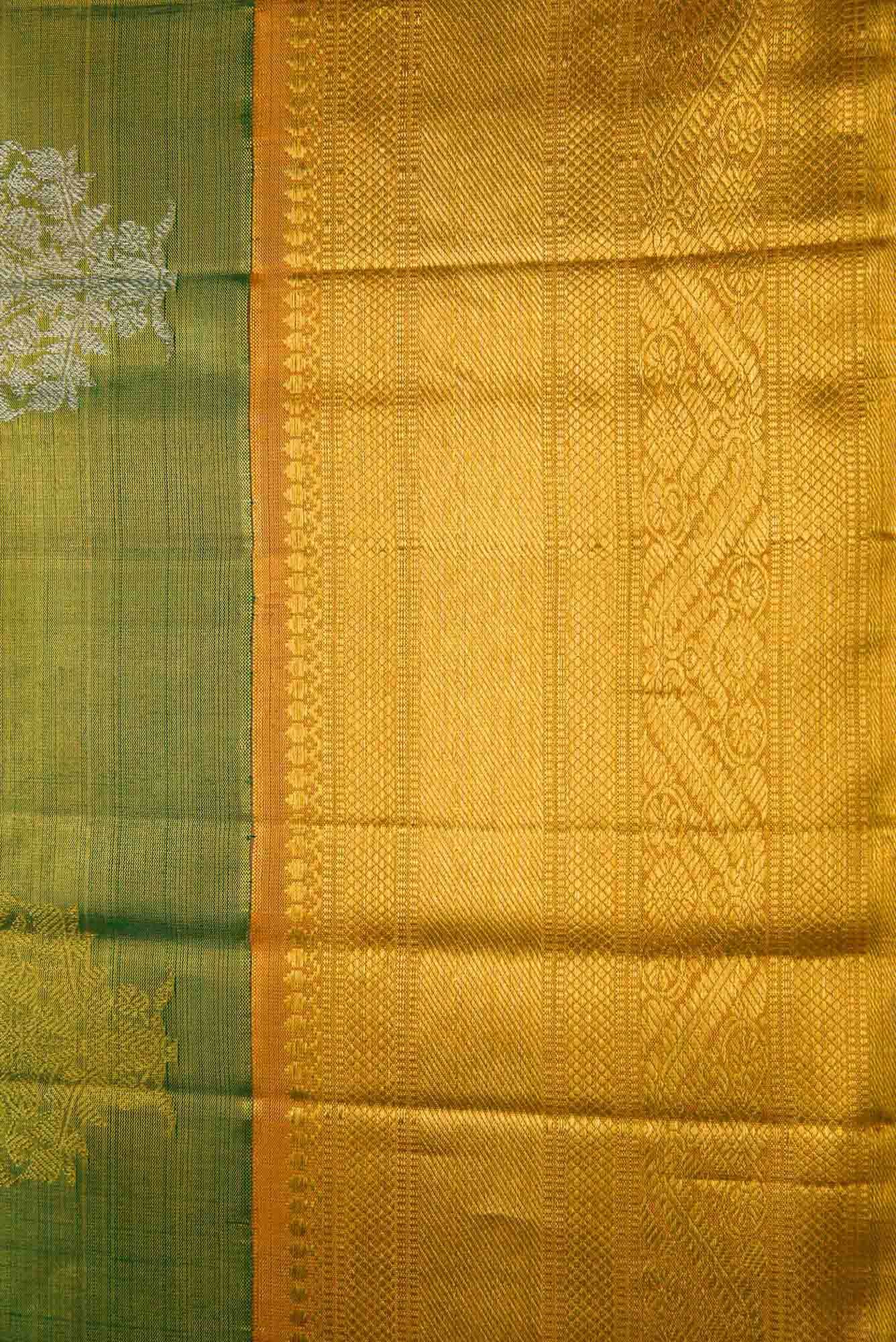 Green Kanchipuram Tissue Silk Saree