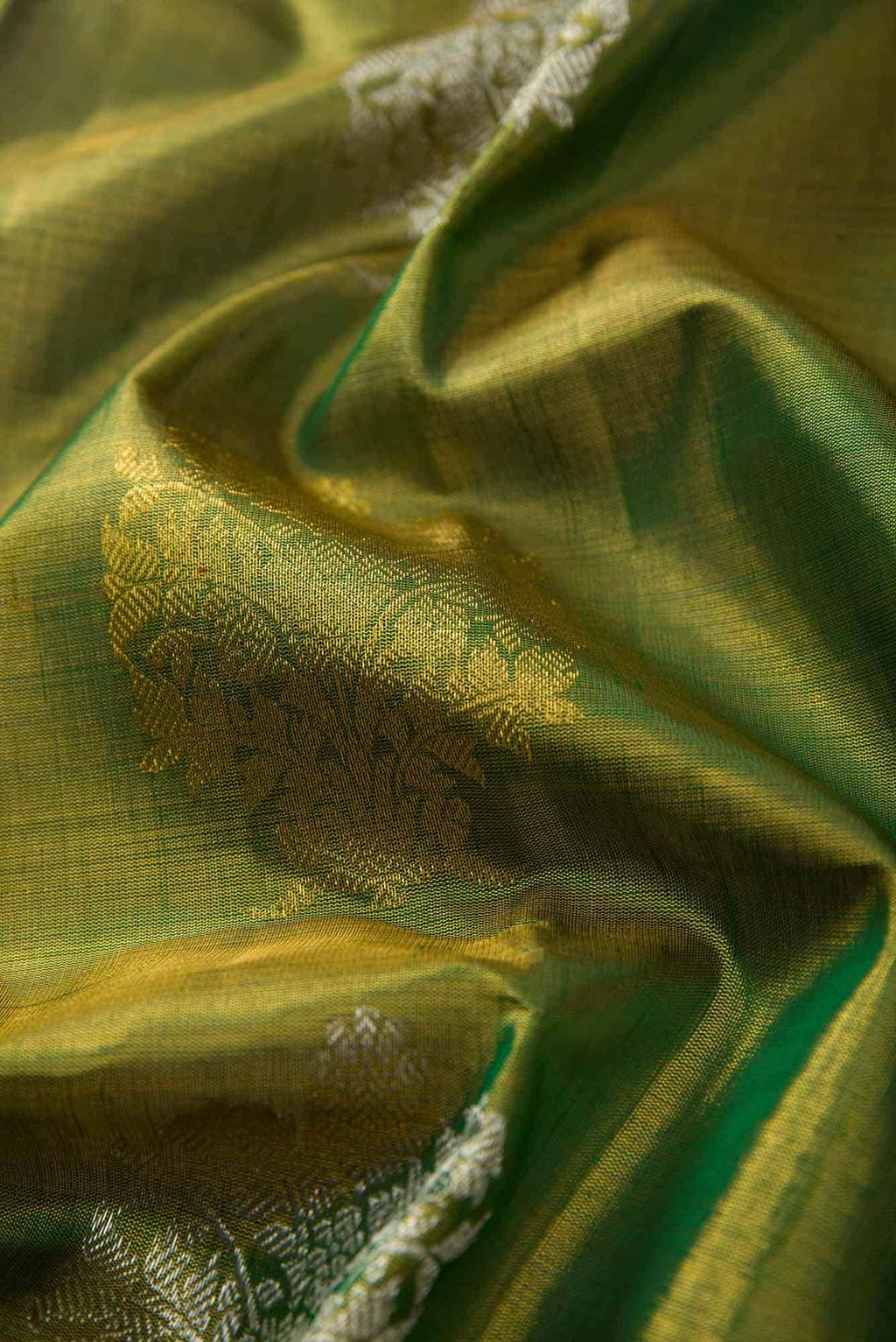 Green Kanchipuram Tissue Silk Saree
