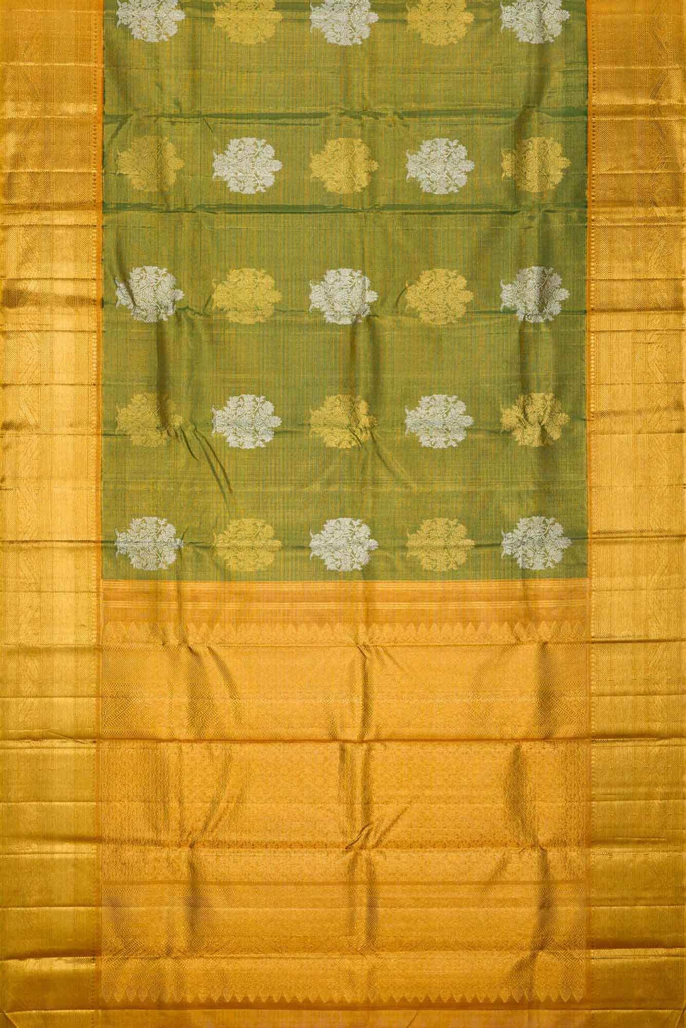 Green Kanchipuram Tissue Silk Saree