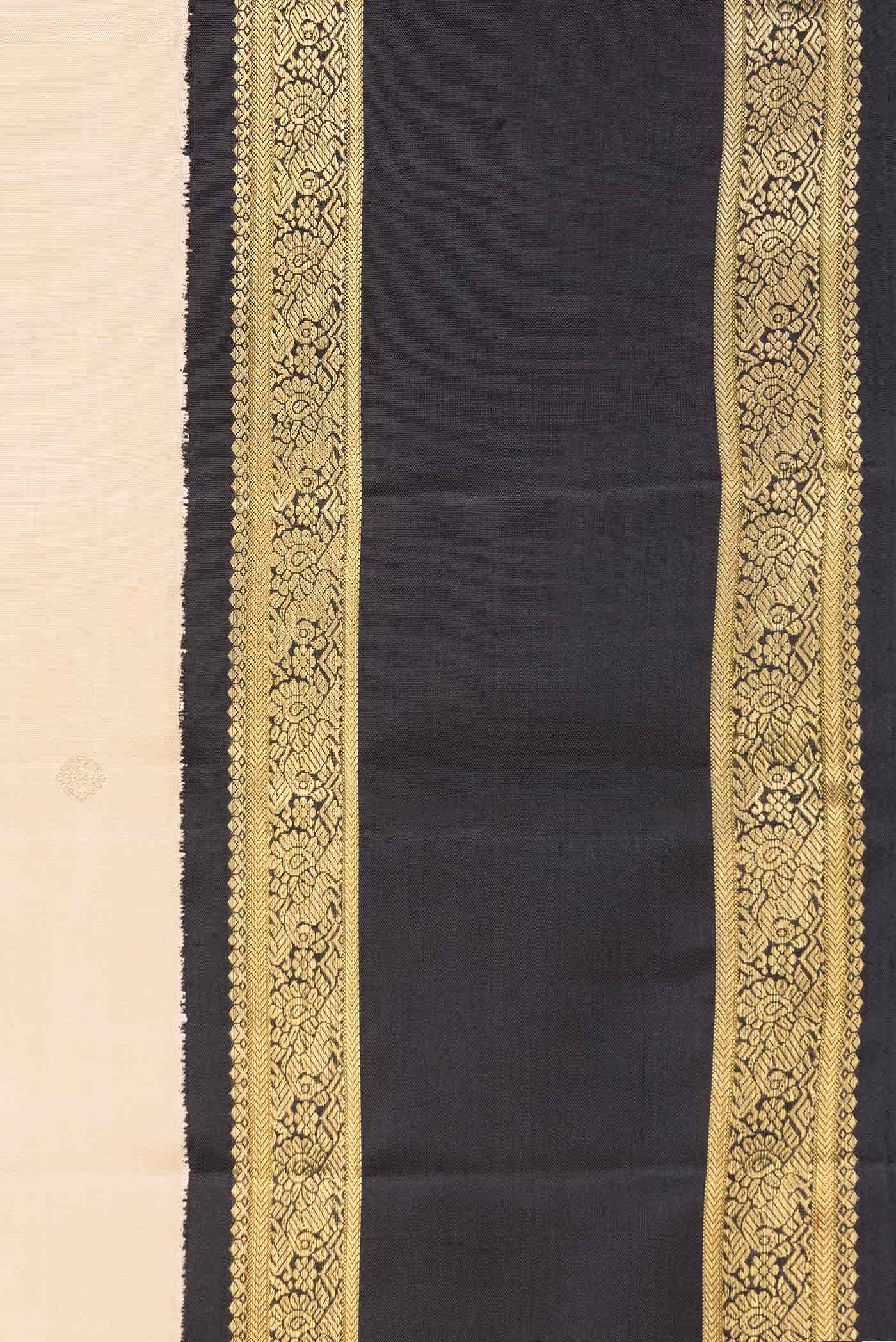 Pure Silk Pure Zari Sandal Dual Tone Kanchipuram Saree