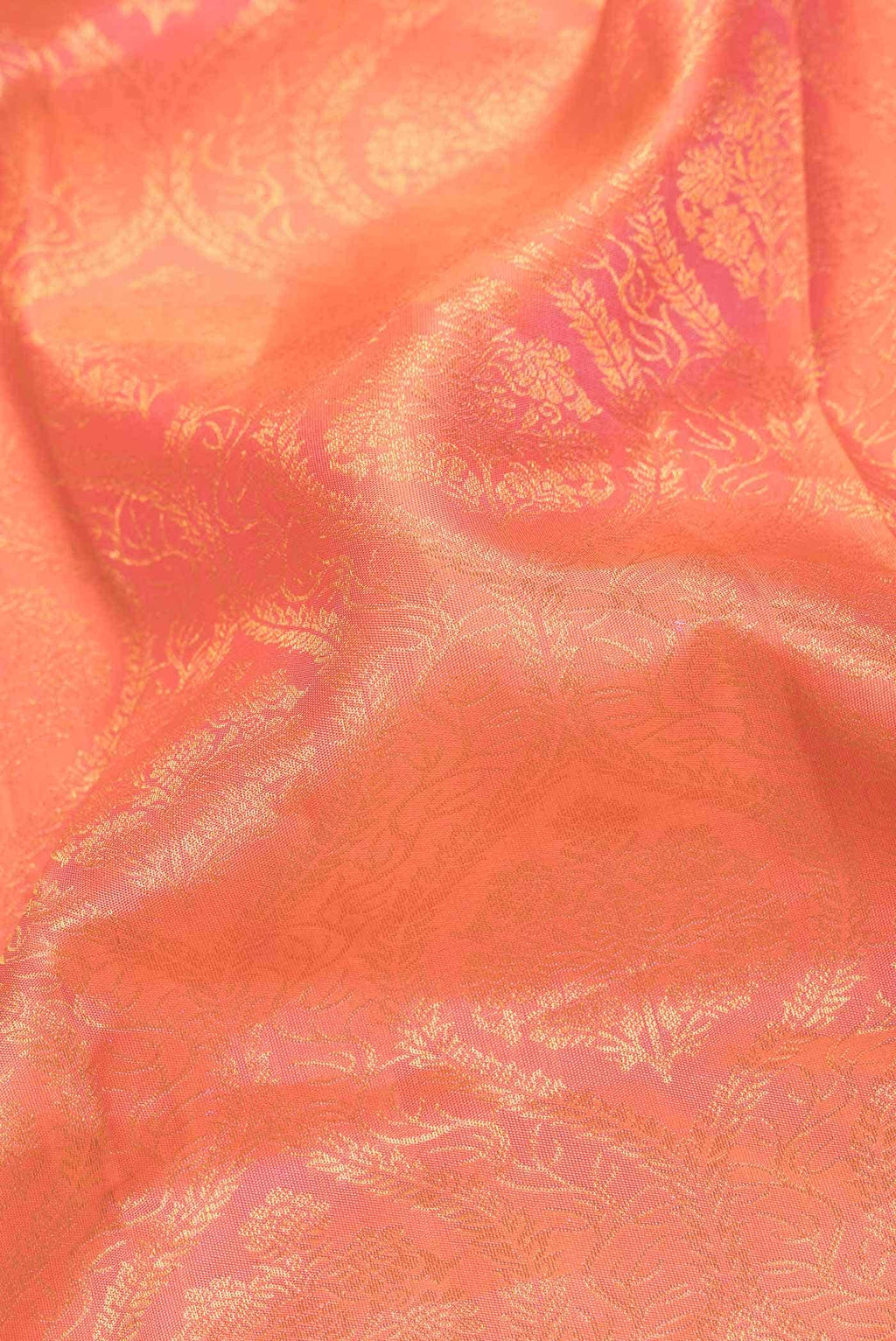 Pink Dual Tone Kanchipuram Silk Saree