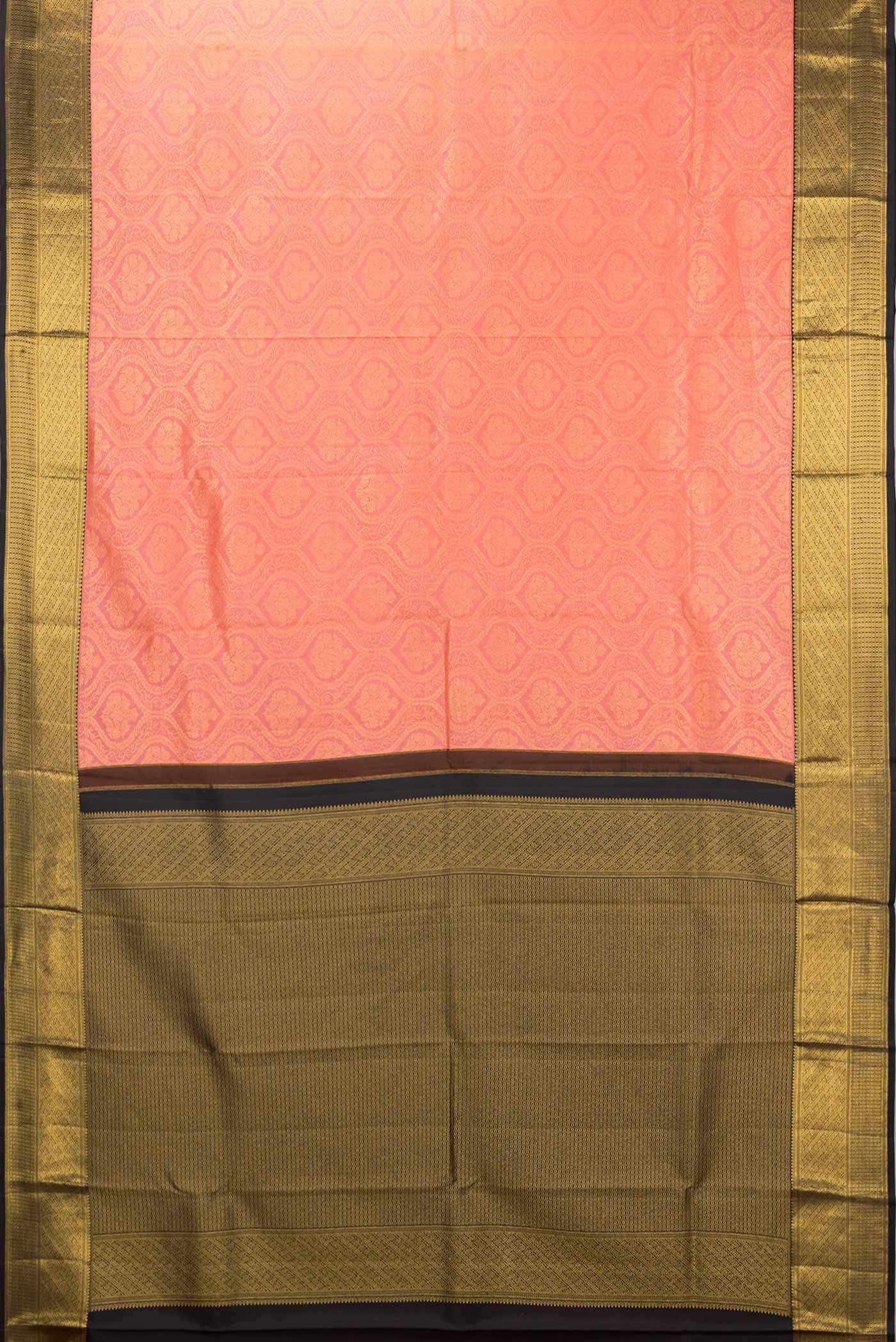 Pink Dual Tone Kanchipuram Silk Saree