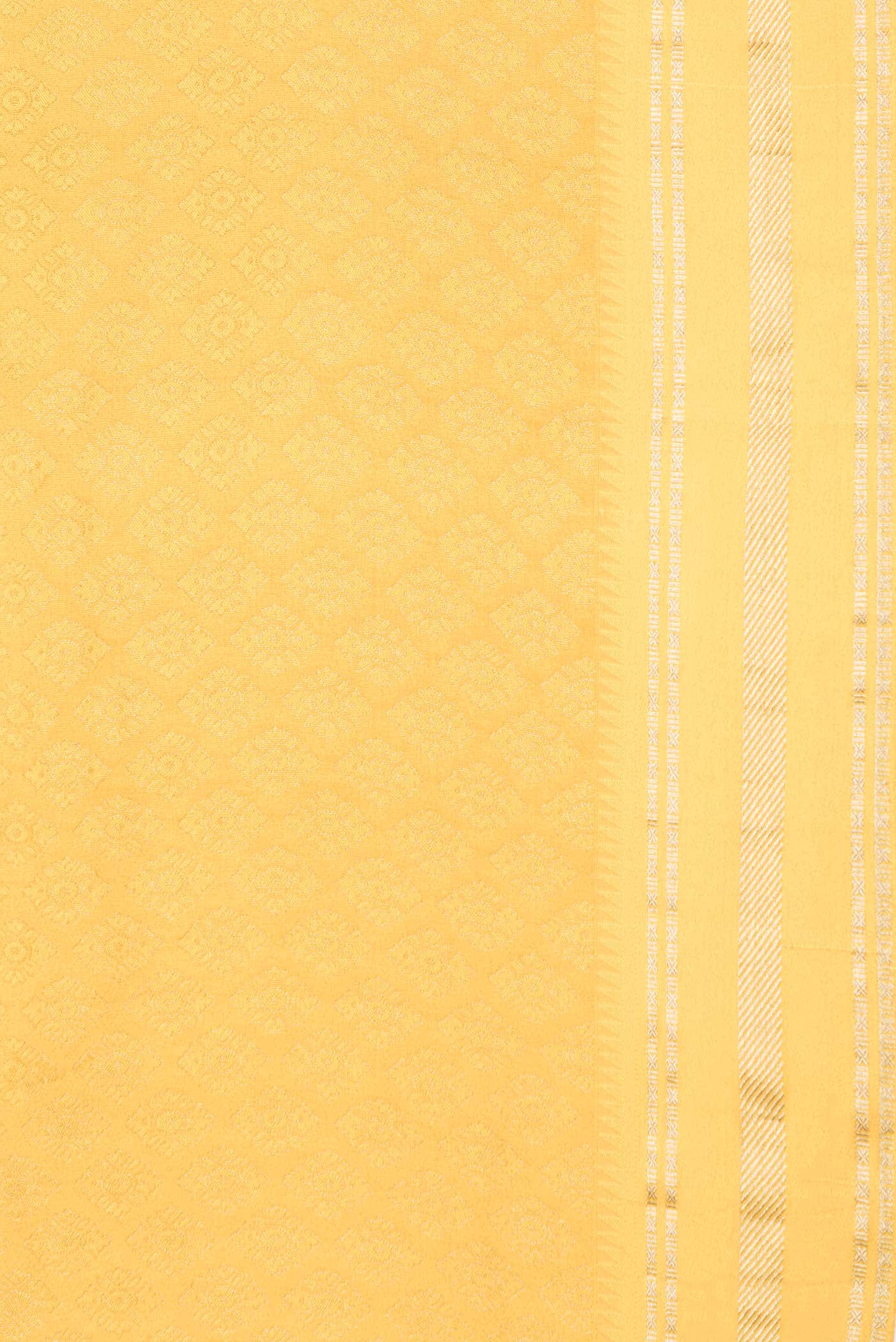 Yellow Dual Tone Mysore Georgette Saree