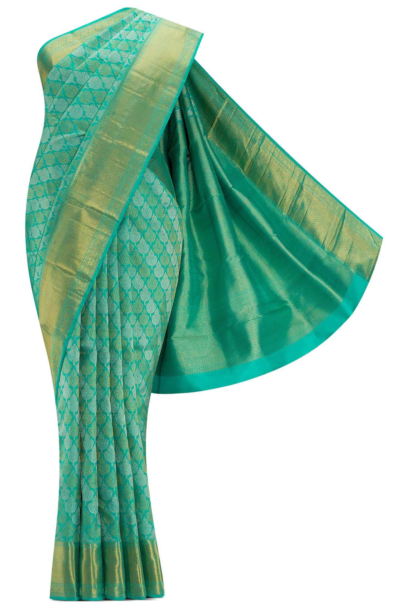 Blue Kanchipuram Silk Saree