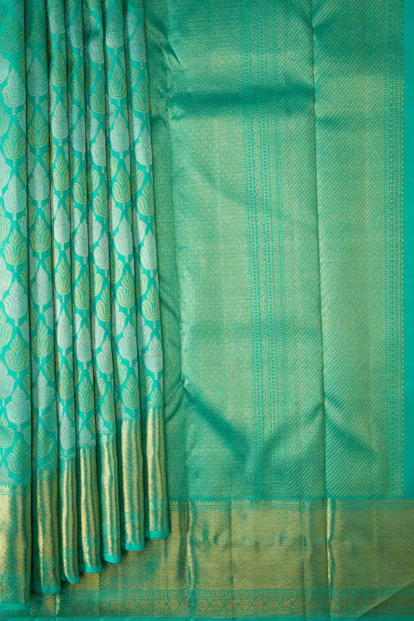 Blue Kanchipuram Silk Saree