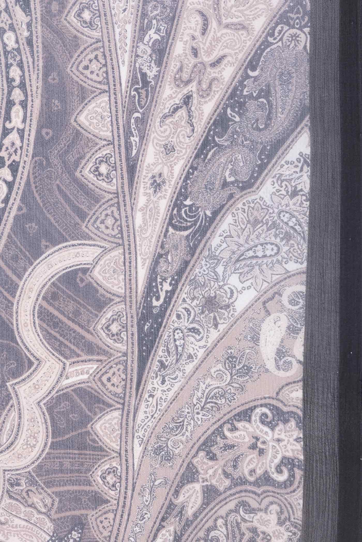 Black Dual Tone Mysore Chiffon Saree