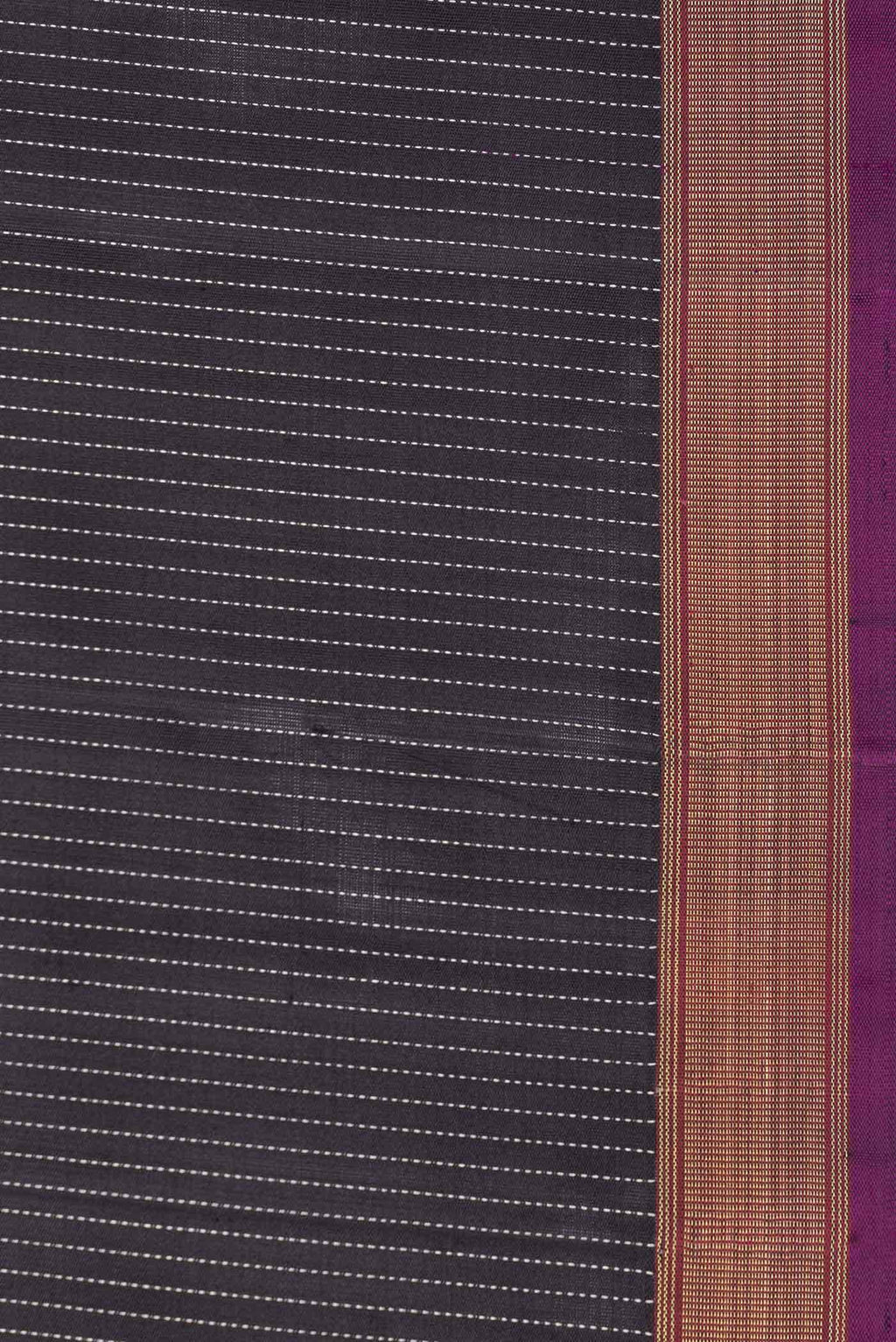 Pure Silk Pure Zari Black Kanchipuram Saree