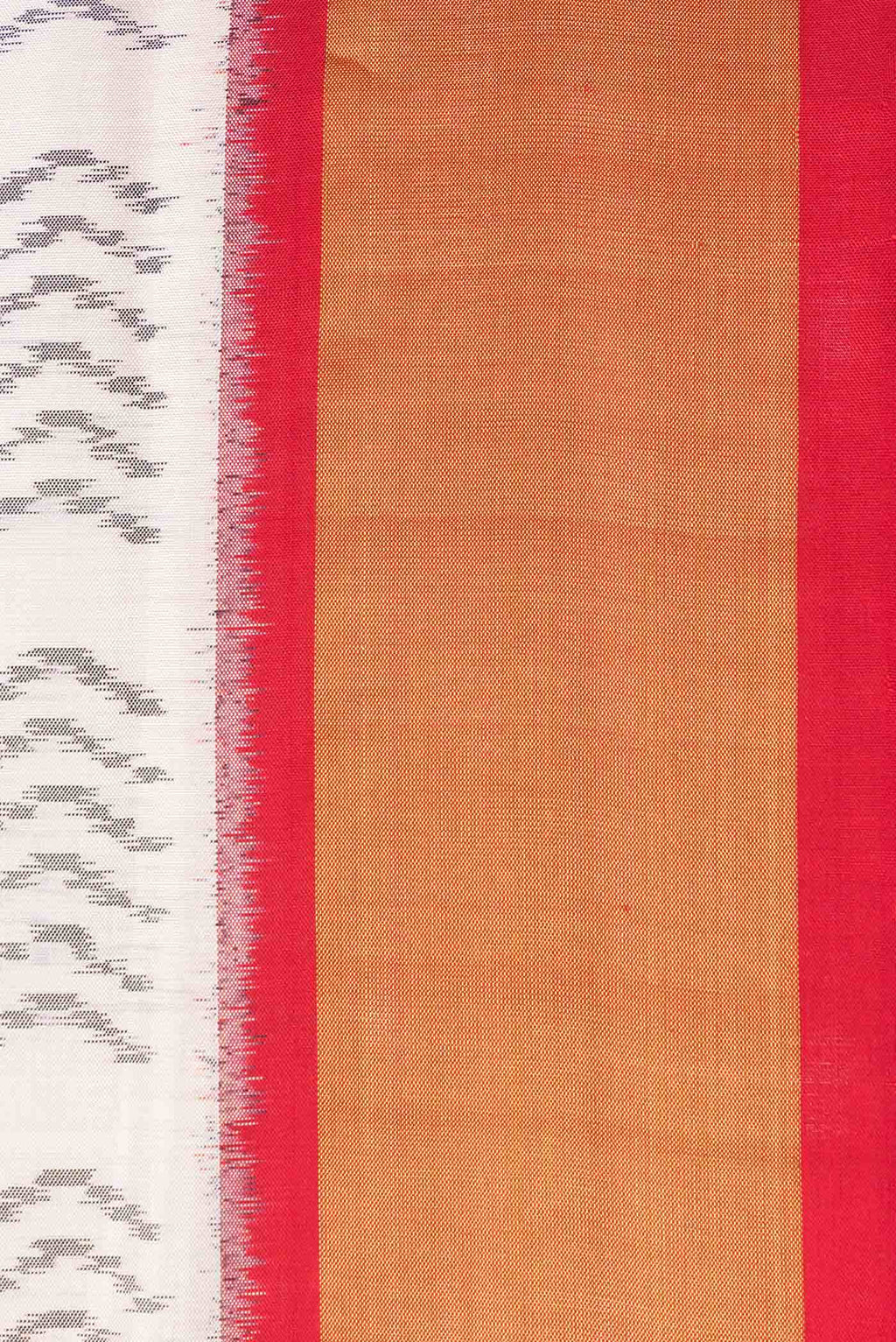 Off White Rajkot Patola Silk Saree