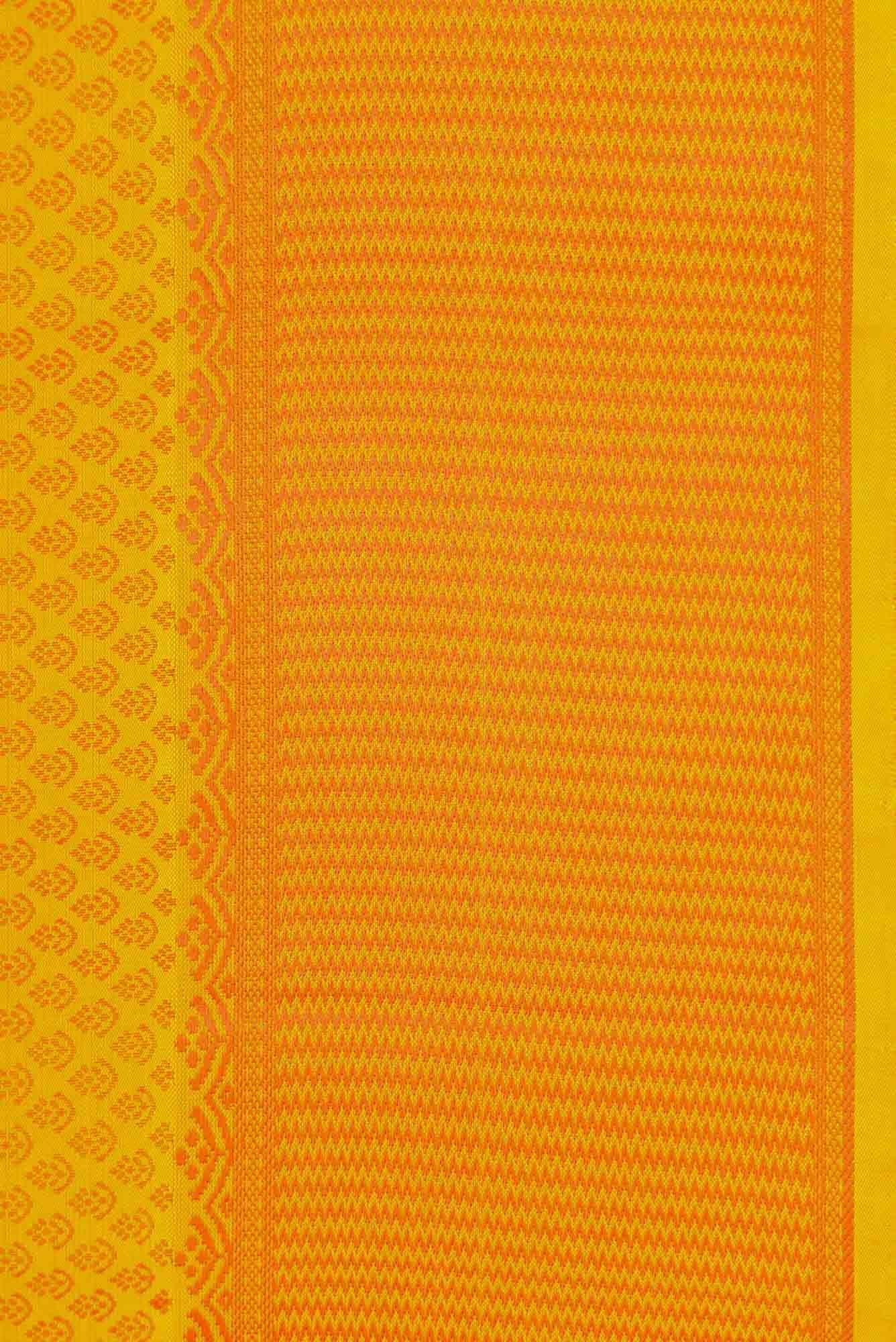 Mustard Dual Tone Kanchipuram Silk Saree