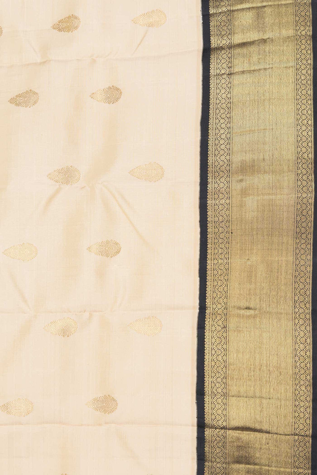 Pure Silk Pure Zari Sandal Dual Tone Kanchipuram Saree