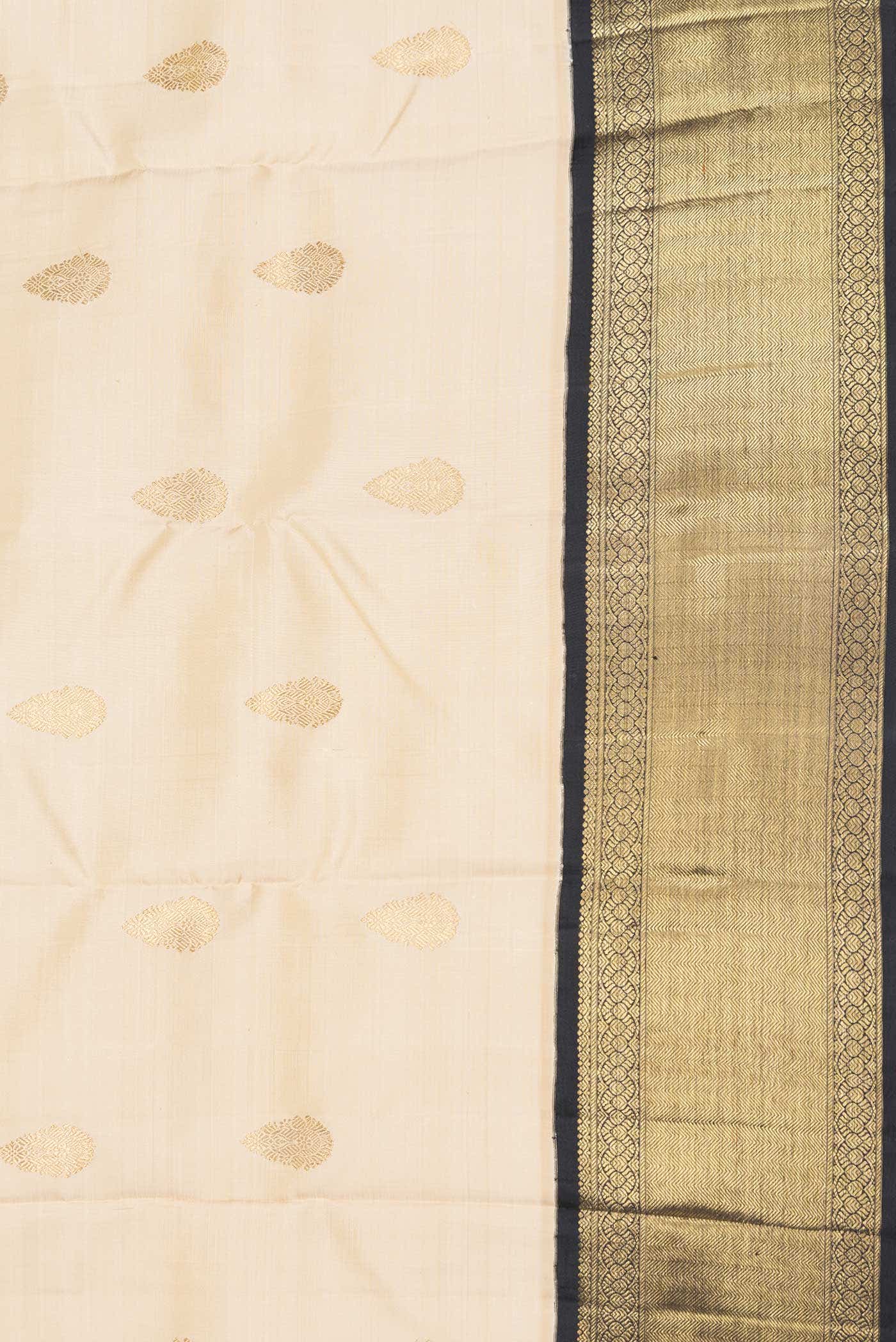Pure Silk Pure Zari Sandal Dual Tone Kanchipuram Saree