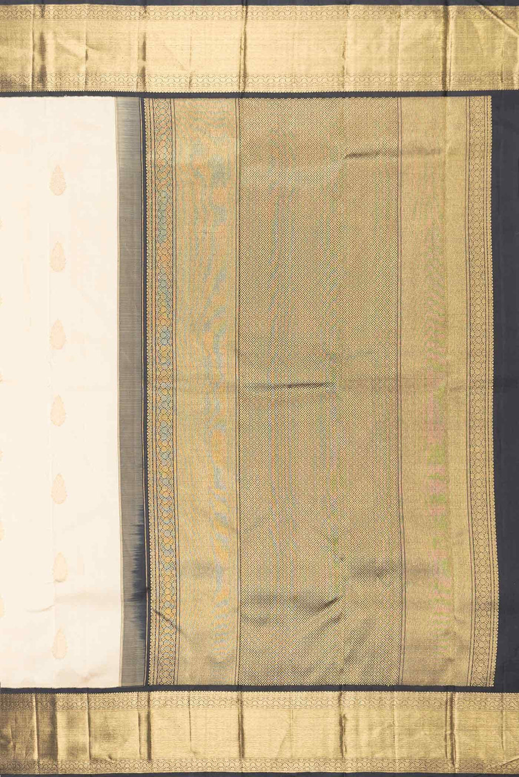 Pure Silk Pure Zari Sandal Dual Tone Kanchipuram Saree