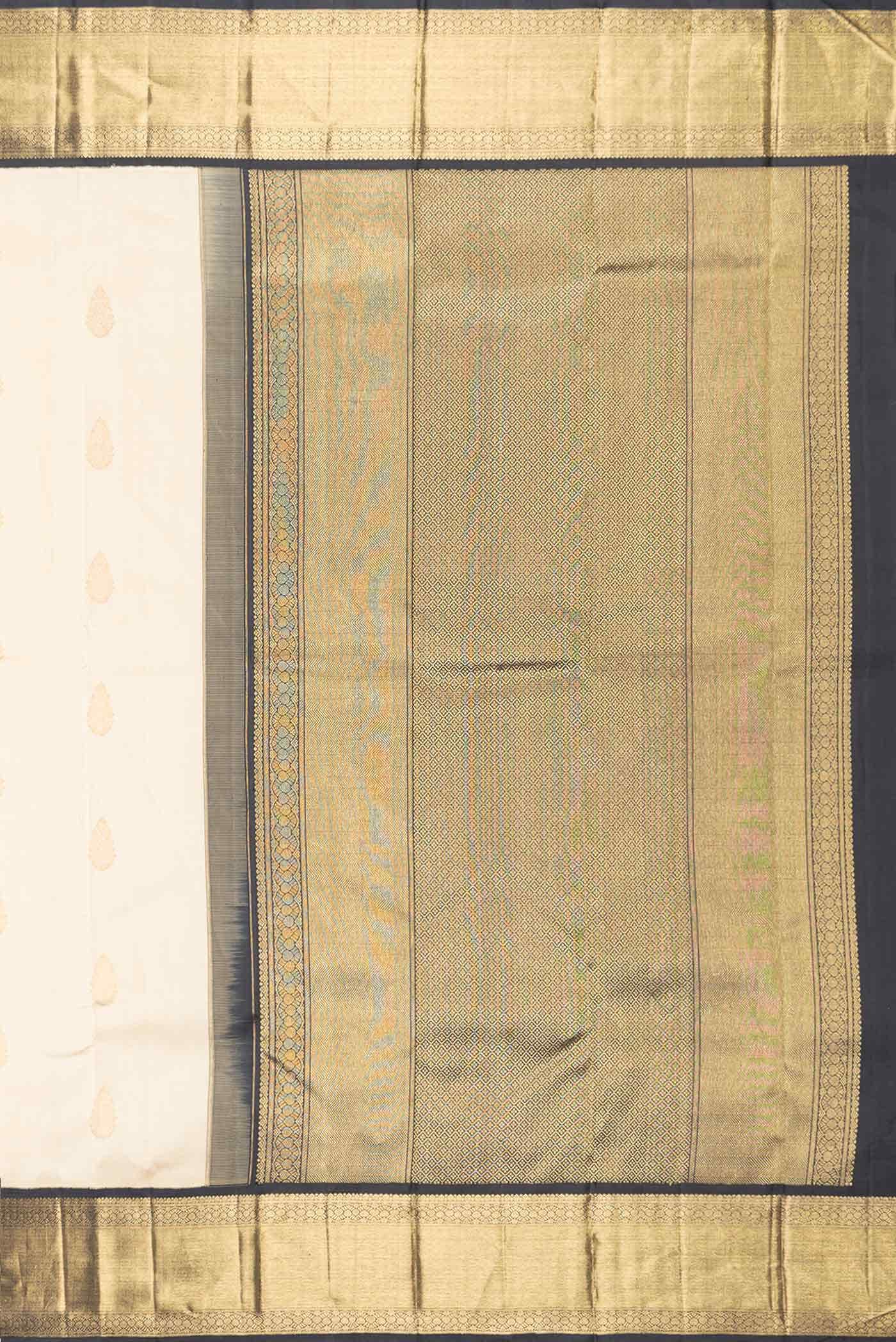 Pure Silk Pure Zari Sandal Dual Tone Kanchipuram Saree