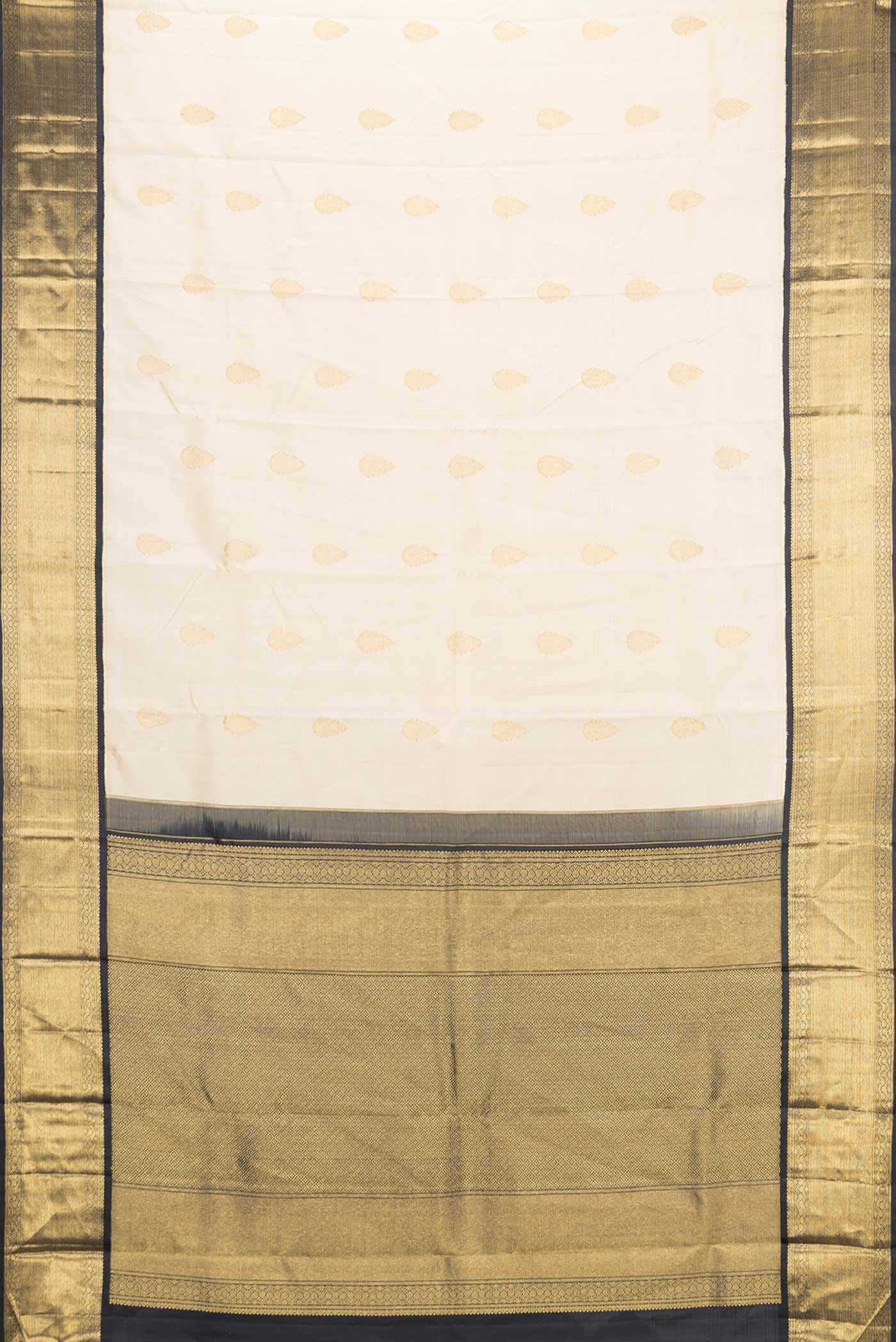 Pure Silk Pure Zari Sandal Dual Tone Kanchipuram Saree