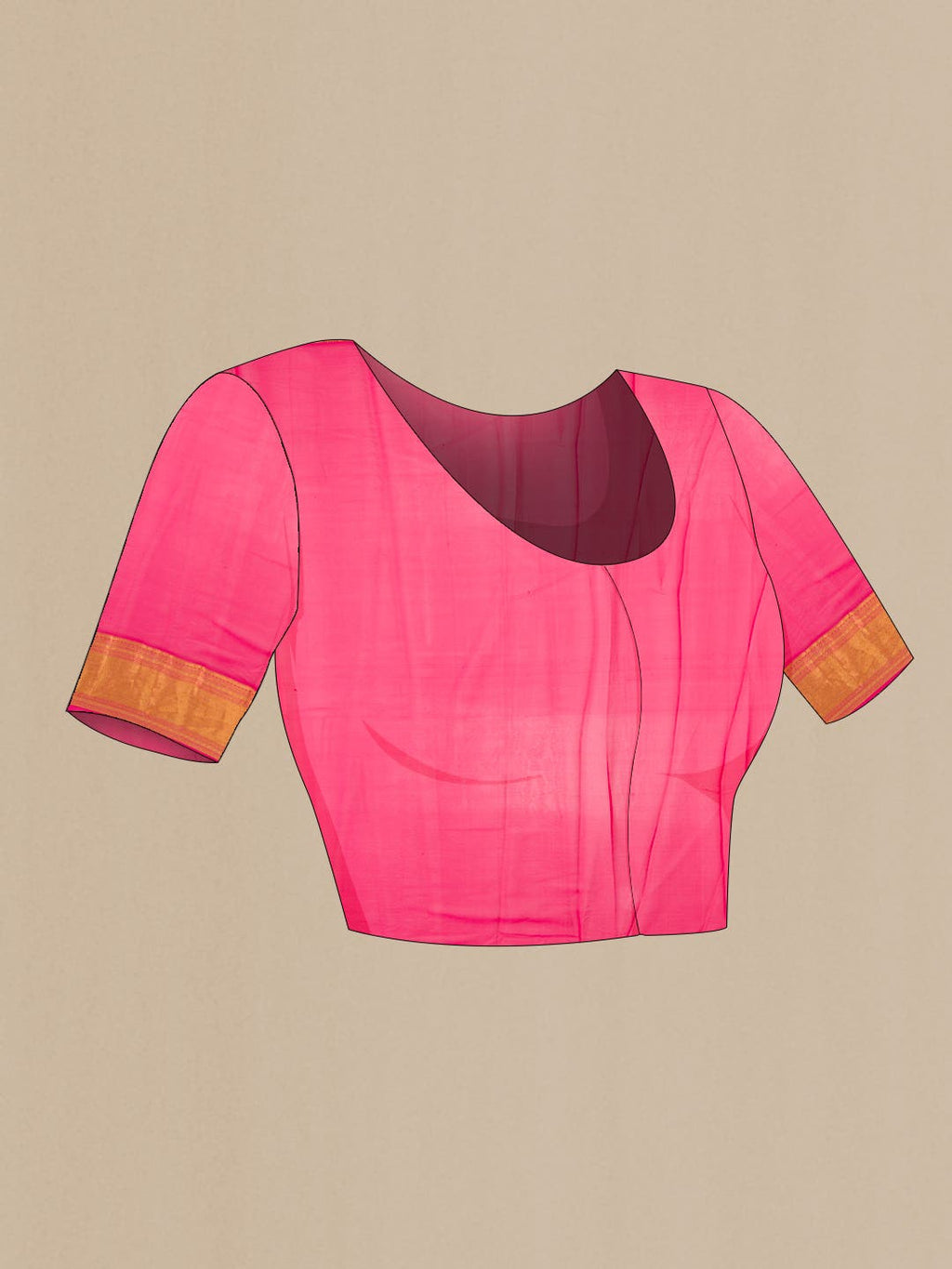 Dark Pink Dual Tone Banarasi Georgette Saree