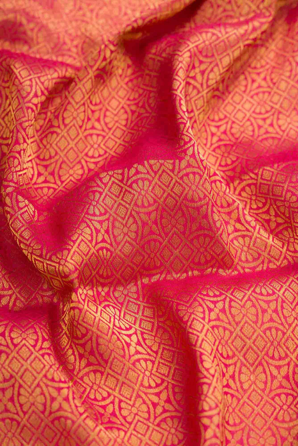 Dark Pink Dual Tone Banarasi Georgette Saree
