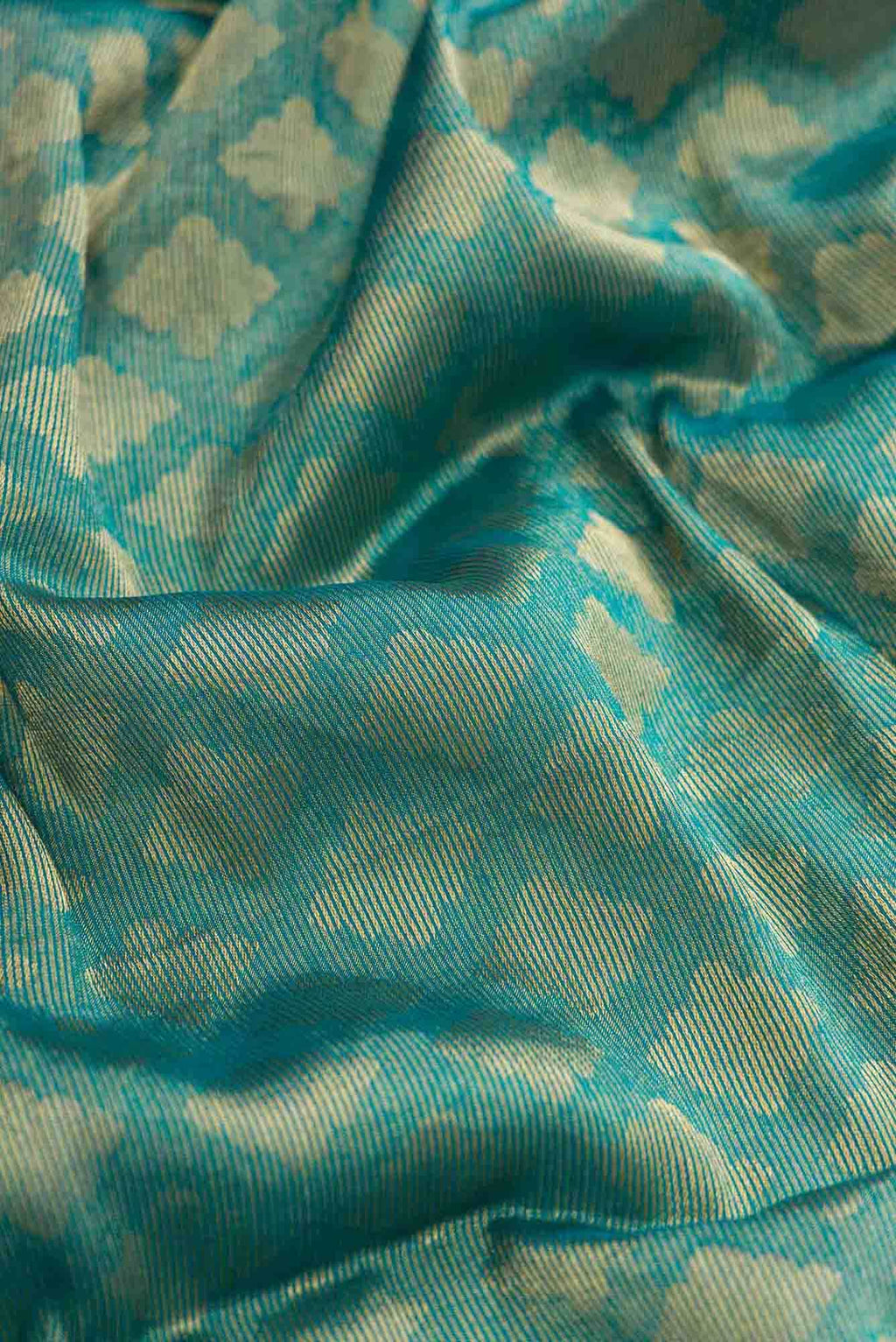 Green Dual Tone Banarasi Georgette Saree