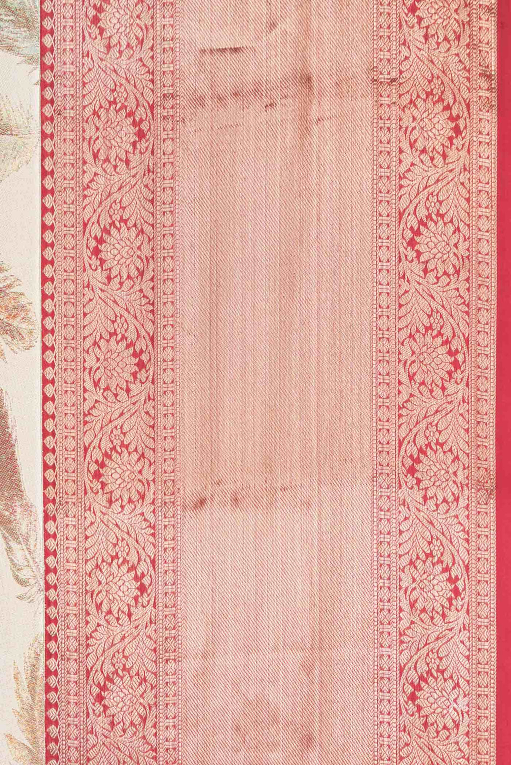 Beige Kanchipuram Silk Saree