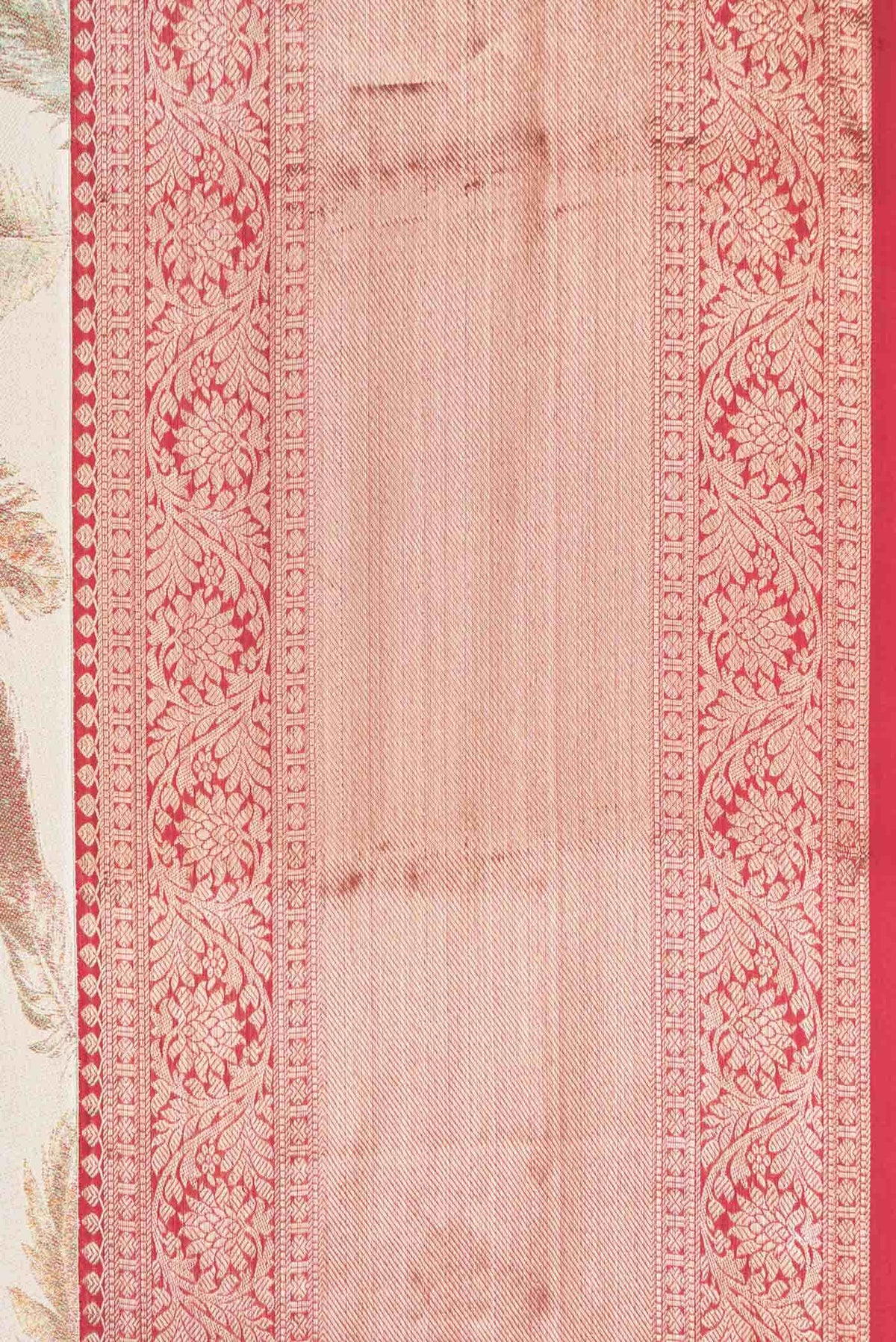 Beige Kanjivaram Silk Saree