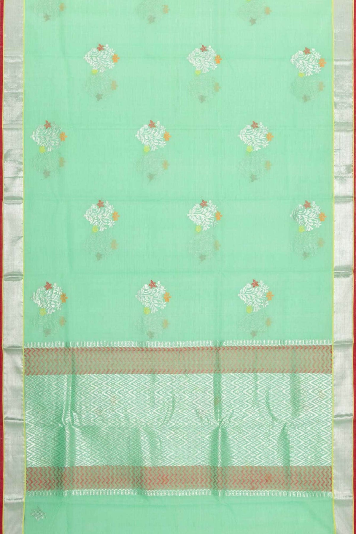 Pure Silk Pure Zari Mint Green Kota Saree