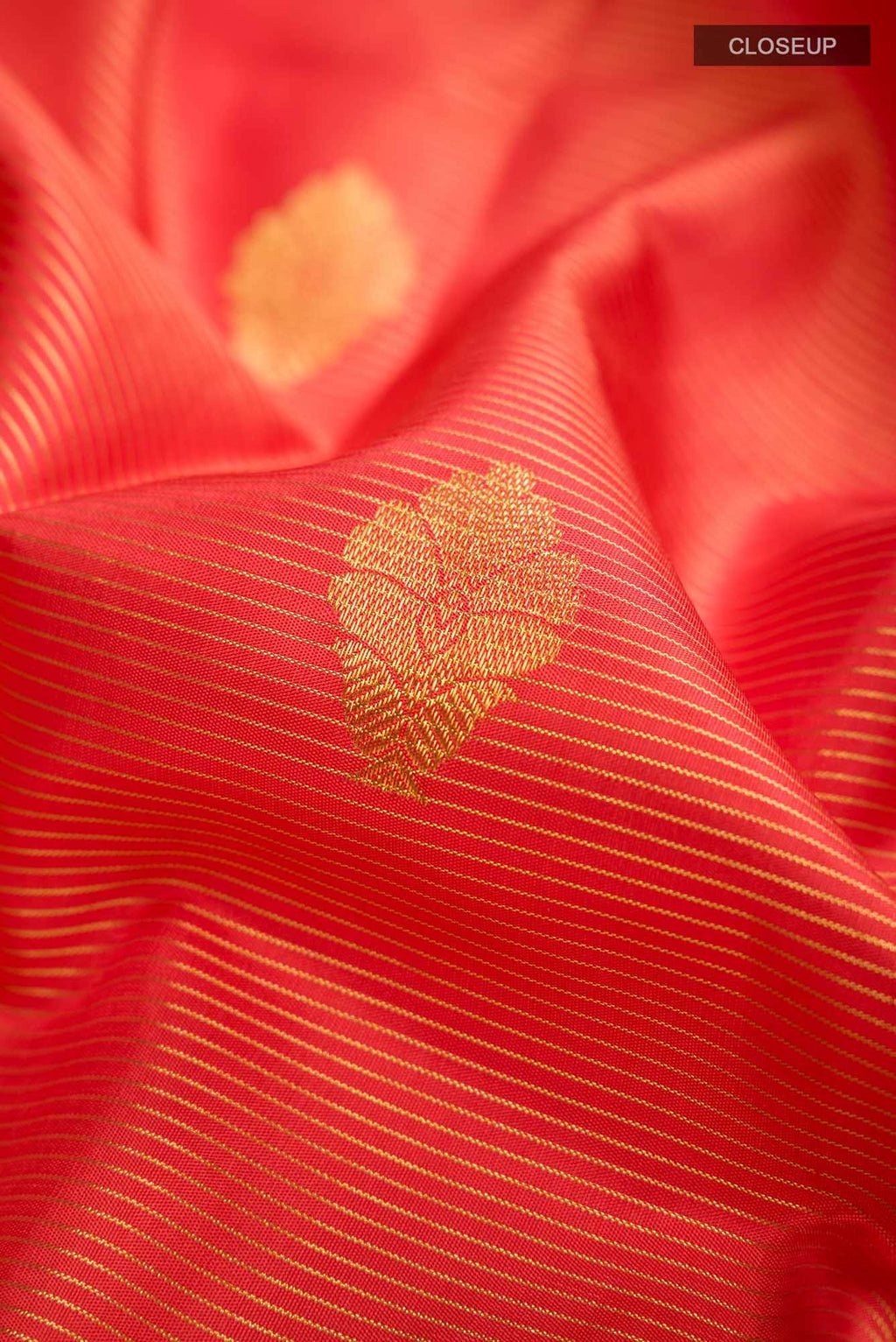 Orange Kanchipuram Silk Saree
