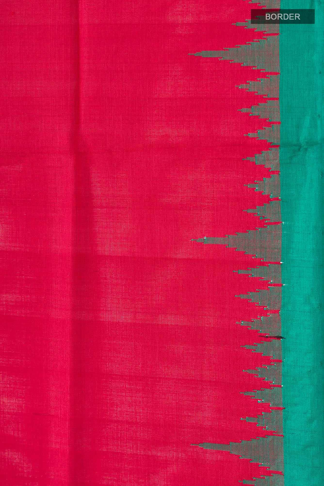 Red Orissa Silk Saree
