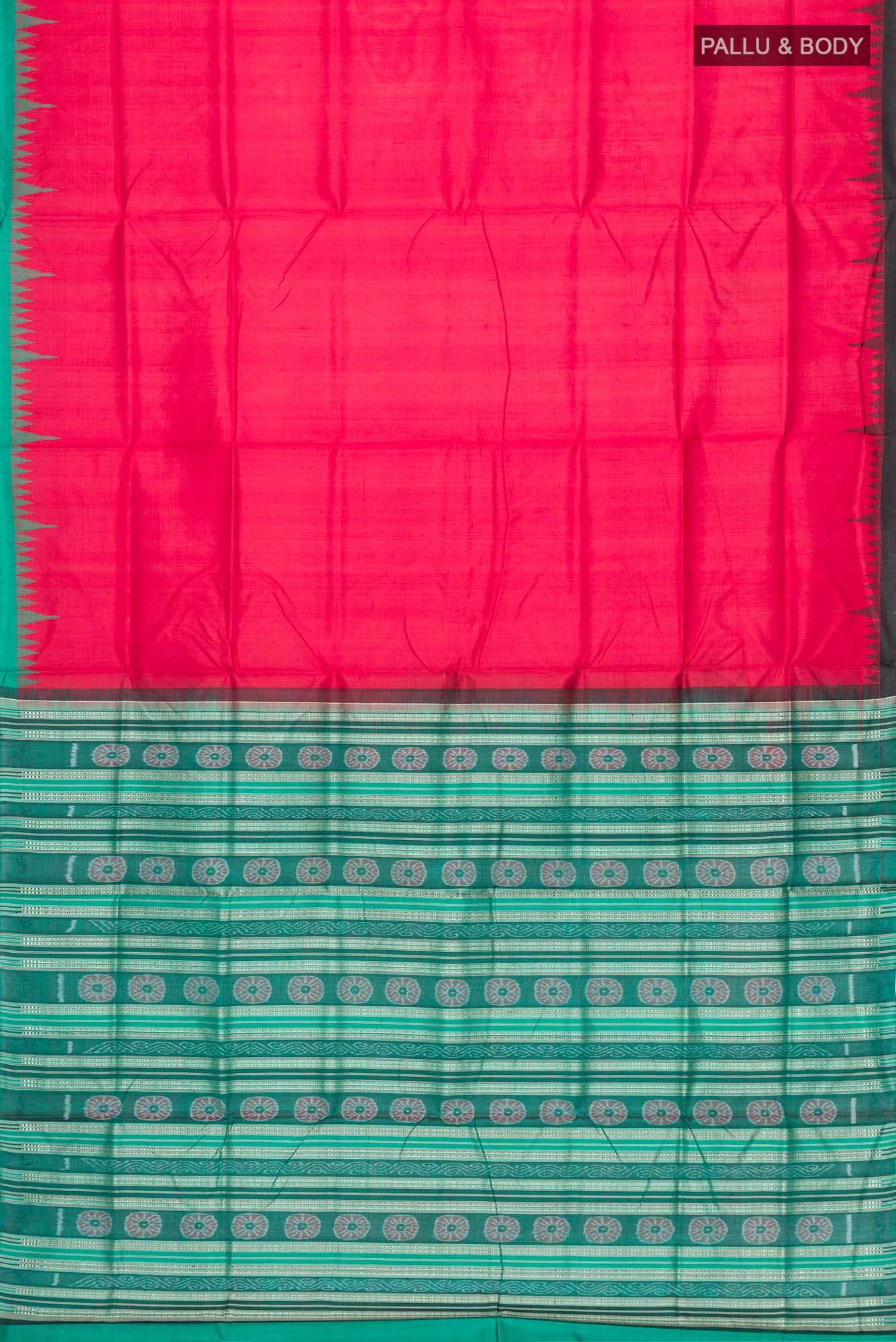 Red Orissa Silk Saree