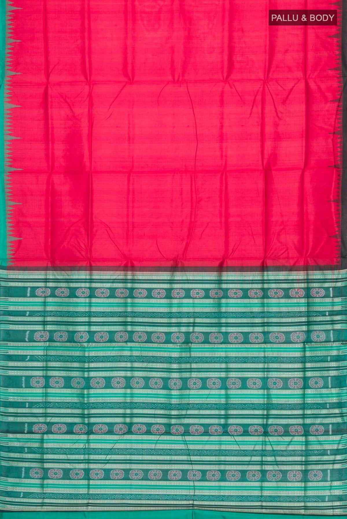 Red Orissa Silk Saree