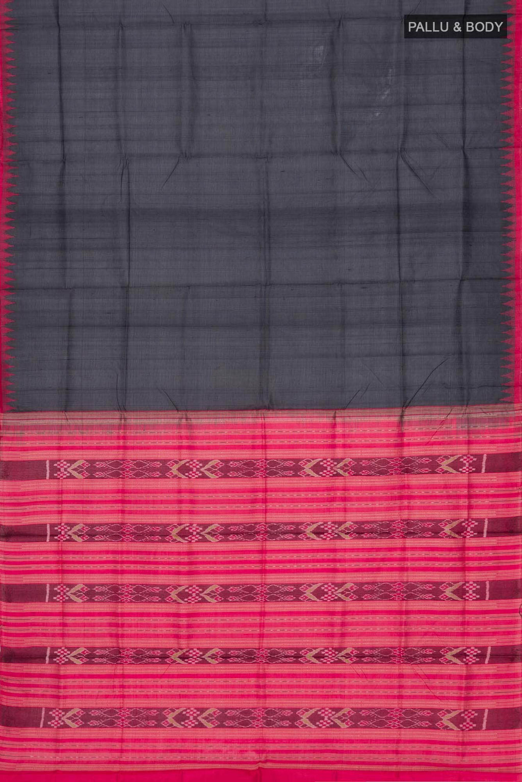 Black Orissa Silk Saree
