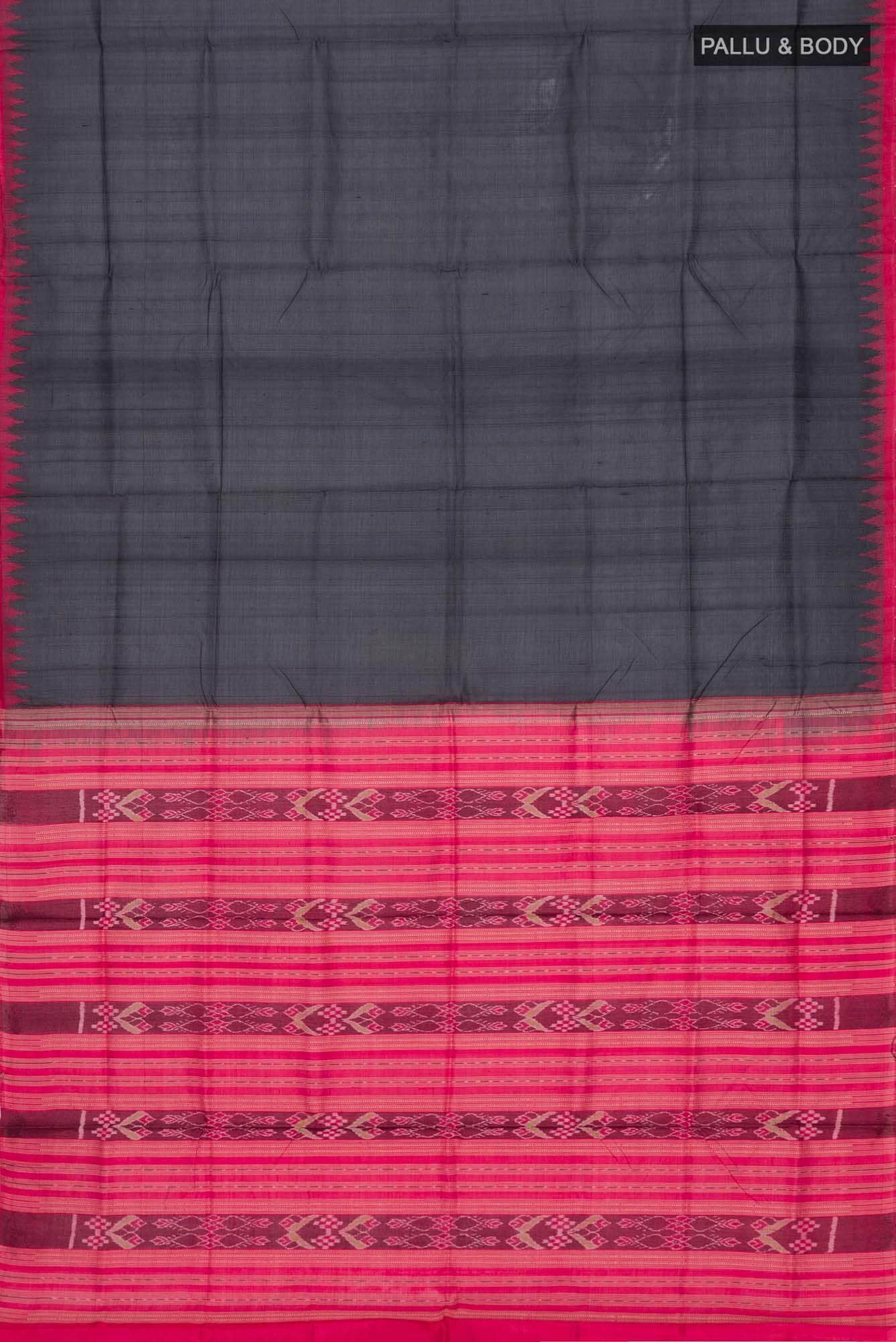 Black Orissa Silk Saree
